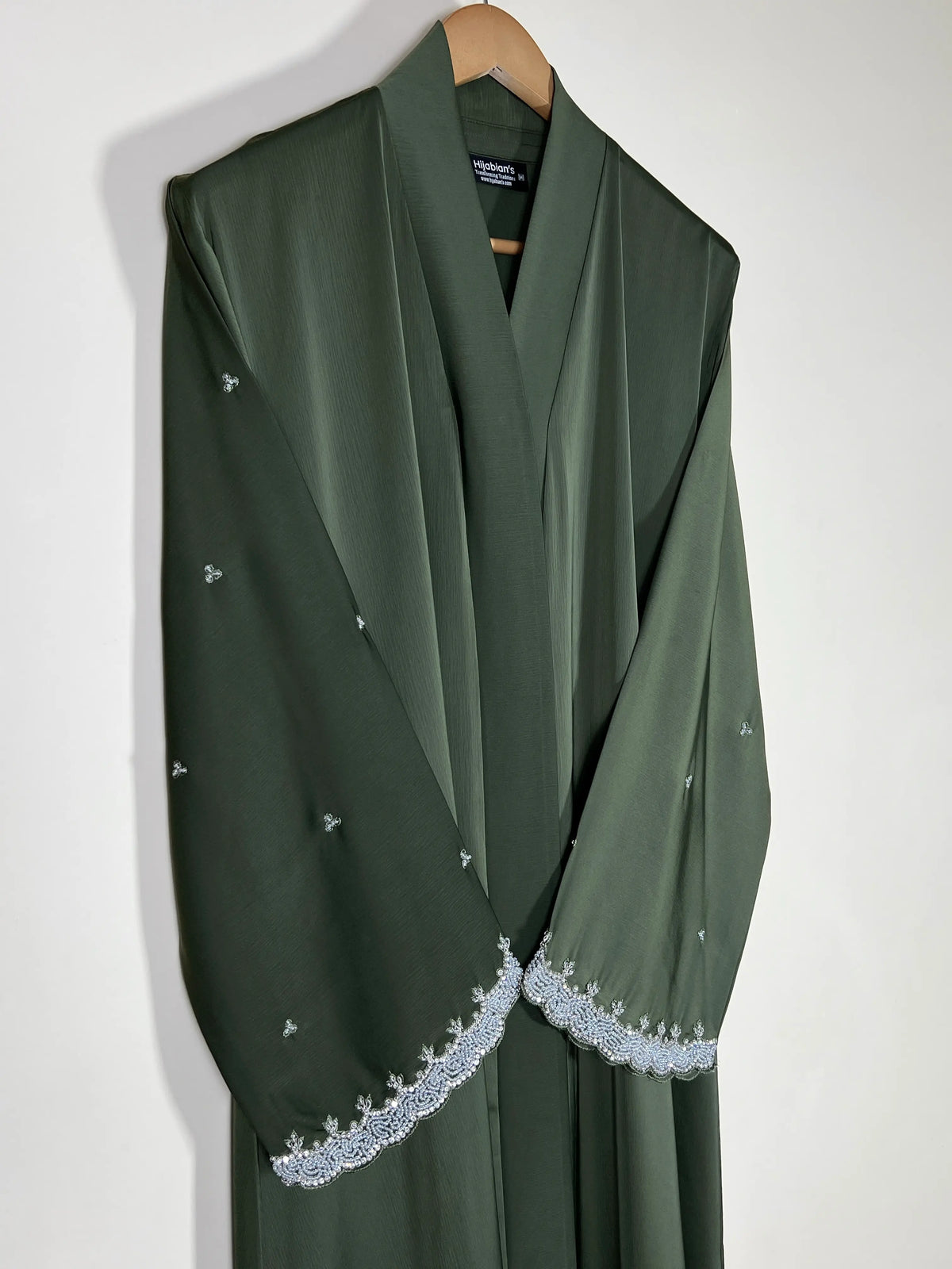 Nisa Luxe Abaya - Olive Green HJ1744