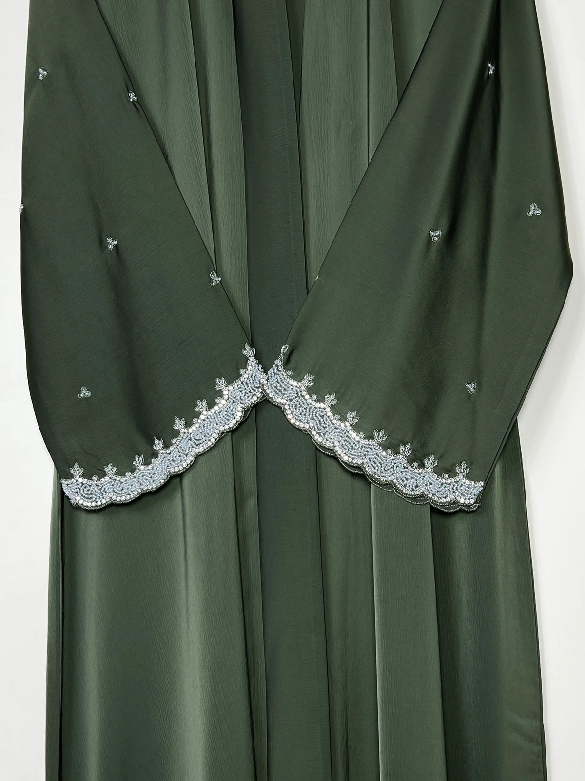 Nisa Luxe Abaya - Olive Green HJ1744