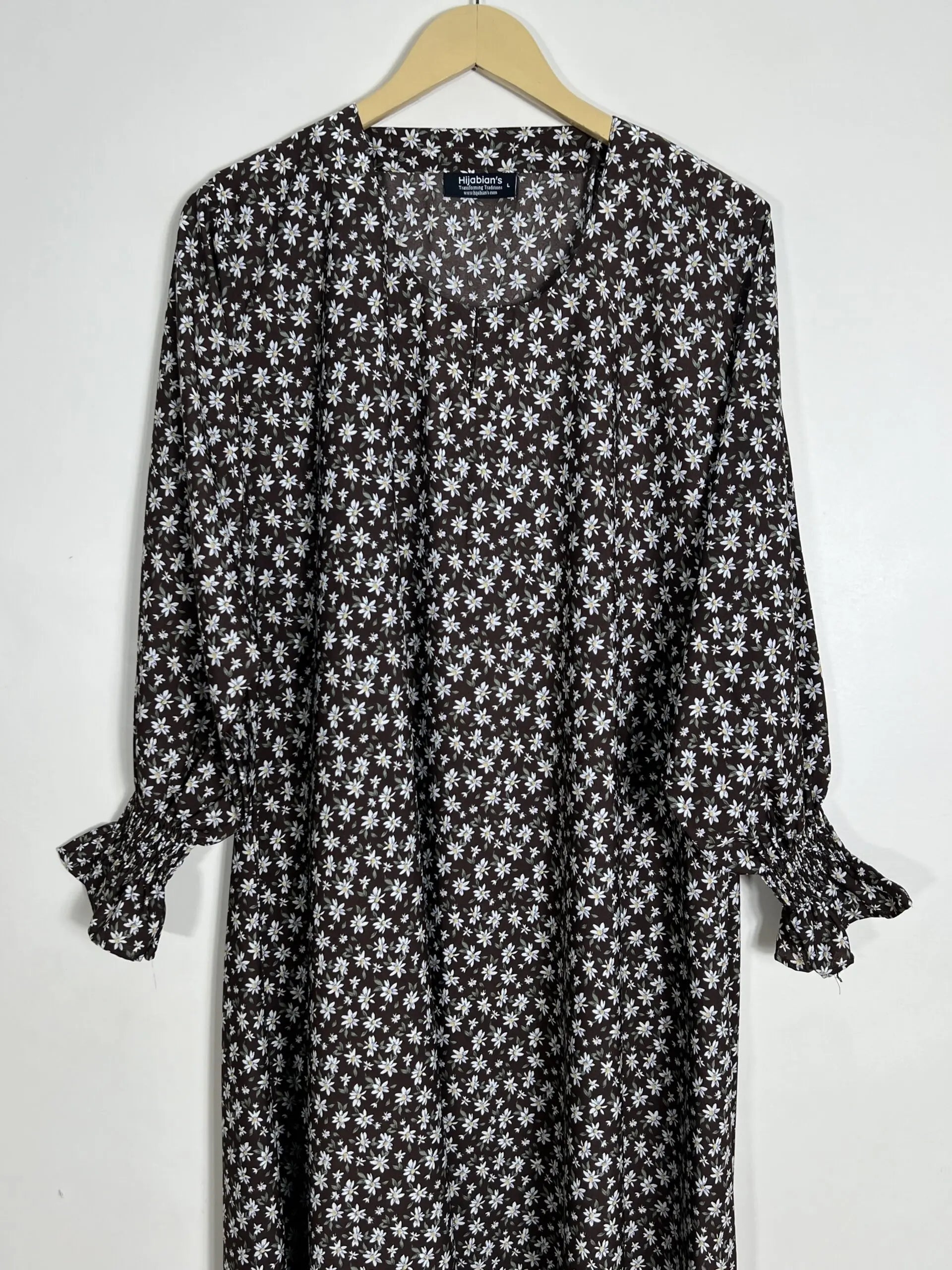 Brunette - Floral Maxi Abaya HJ0924