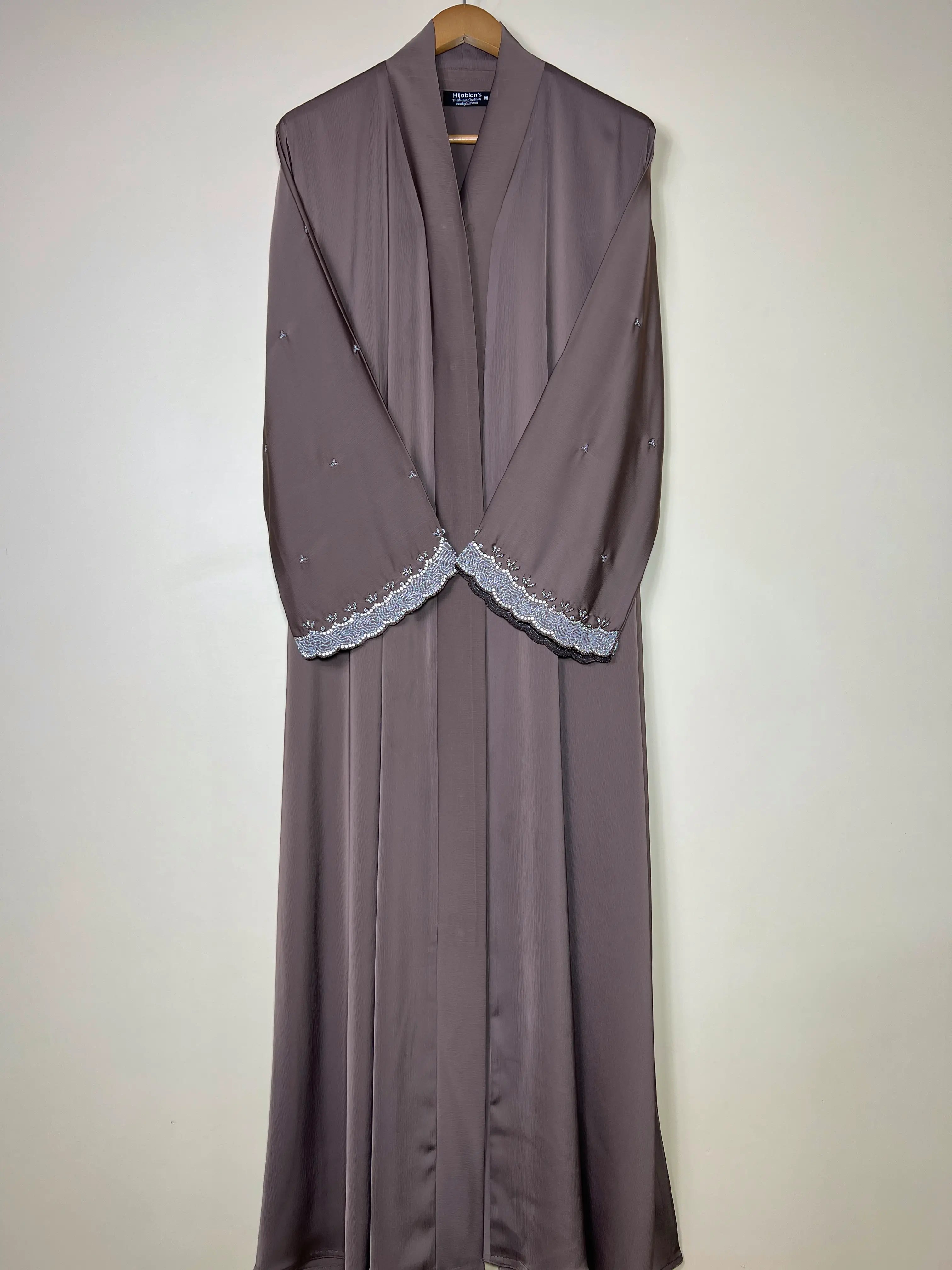 Nisa Luxe Abaya - Mocha taupe HJ1747 Secondary image