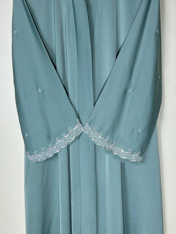 Nisa Luxe Abaya - Sage Green HJ1746