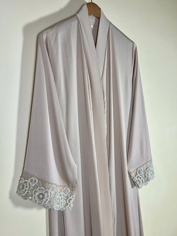 Pearl  Beige - Haneen Abaya HJ1719