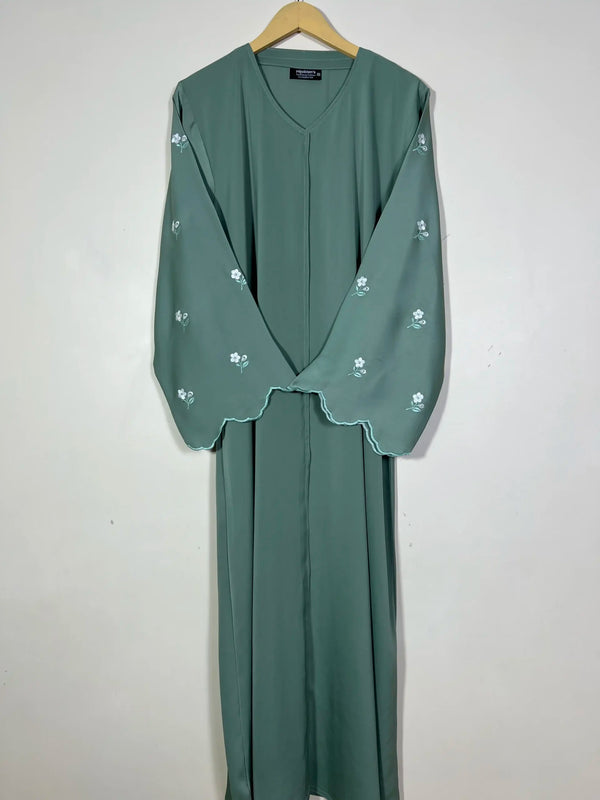 Hooria Abaya - Sage Green