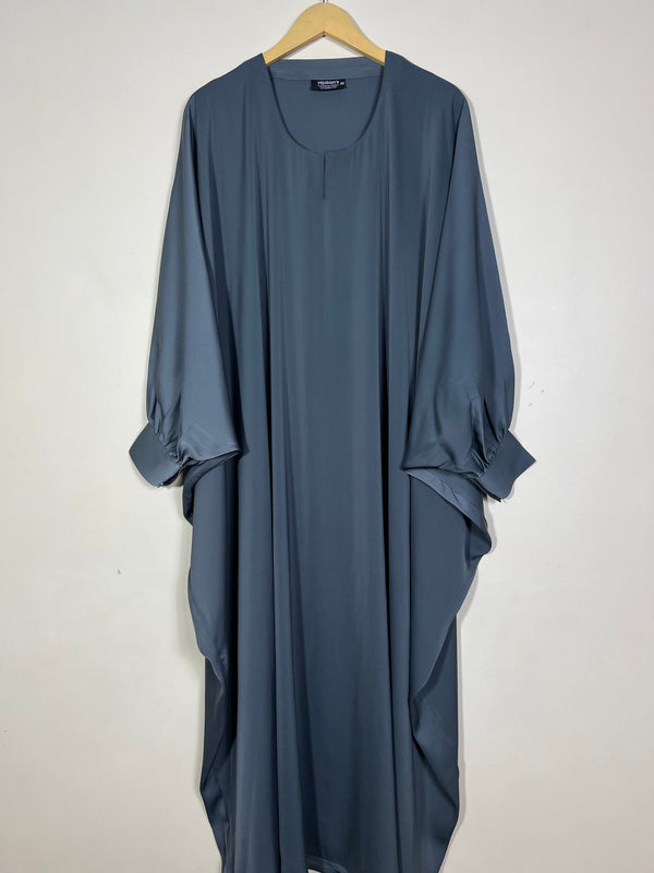 Slate Grey - Butterfly Style Abaya HJ1328