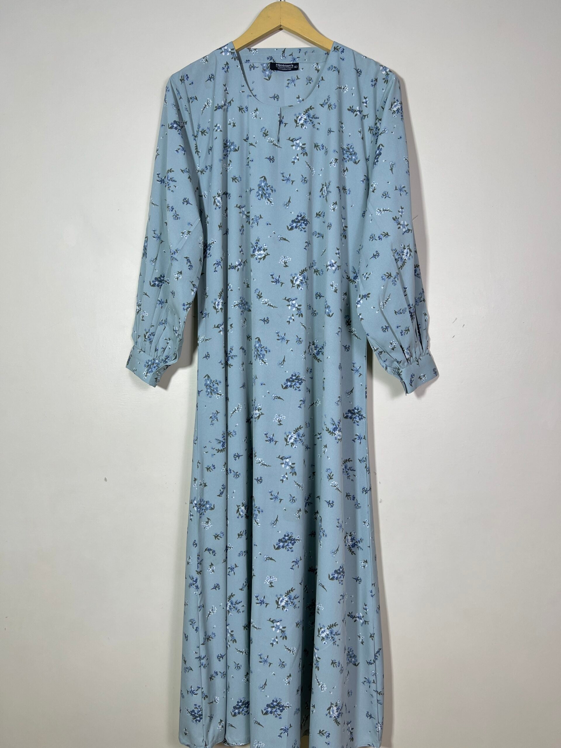 Dusty Sage - Floral Maxi Abaya