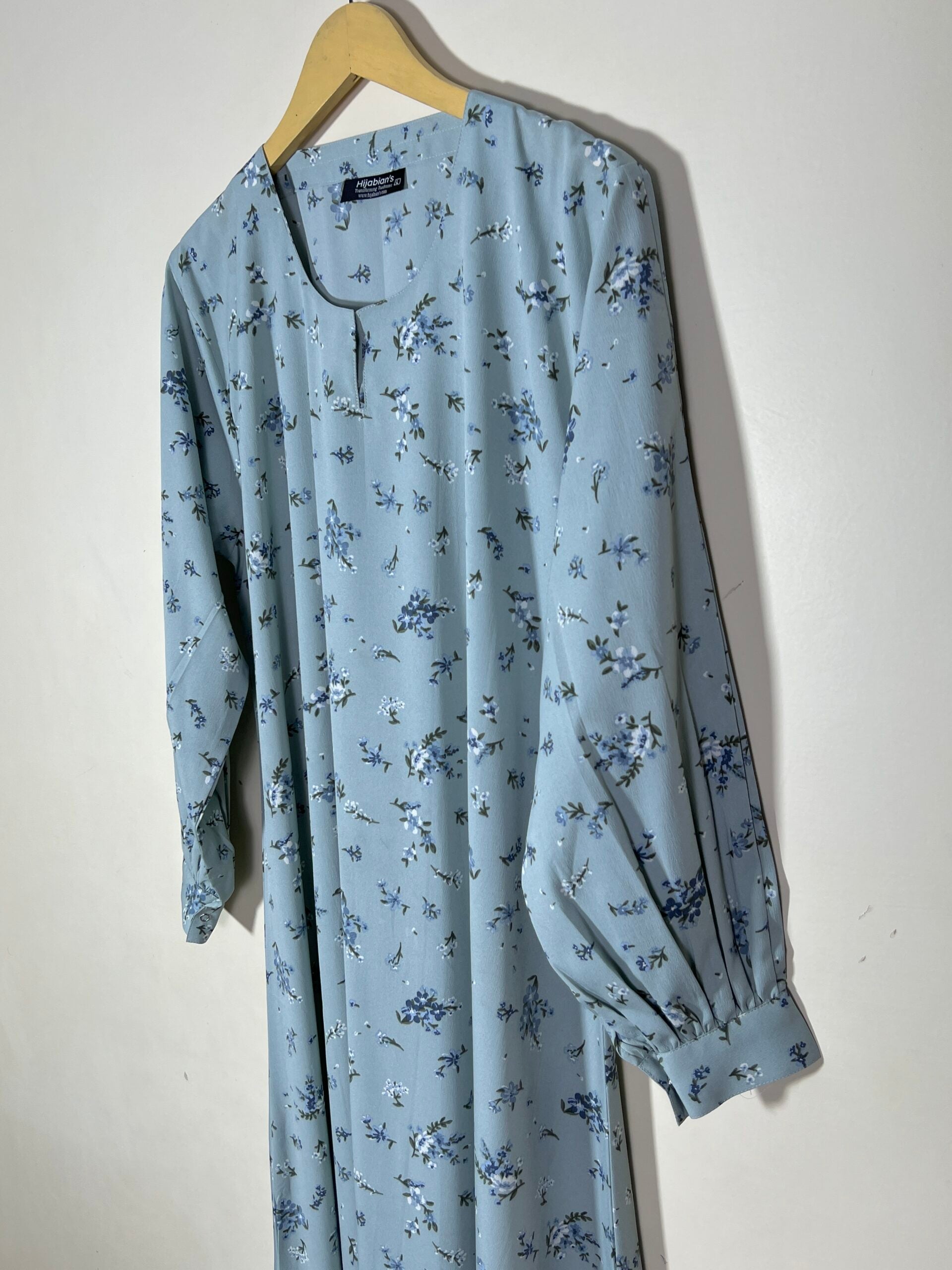 Dusty Sage - Floral Maxi Abaya