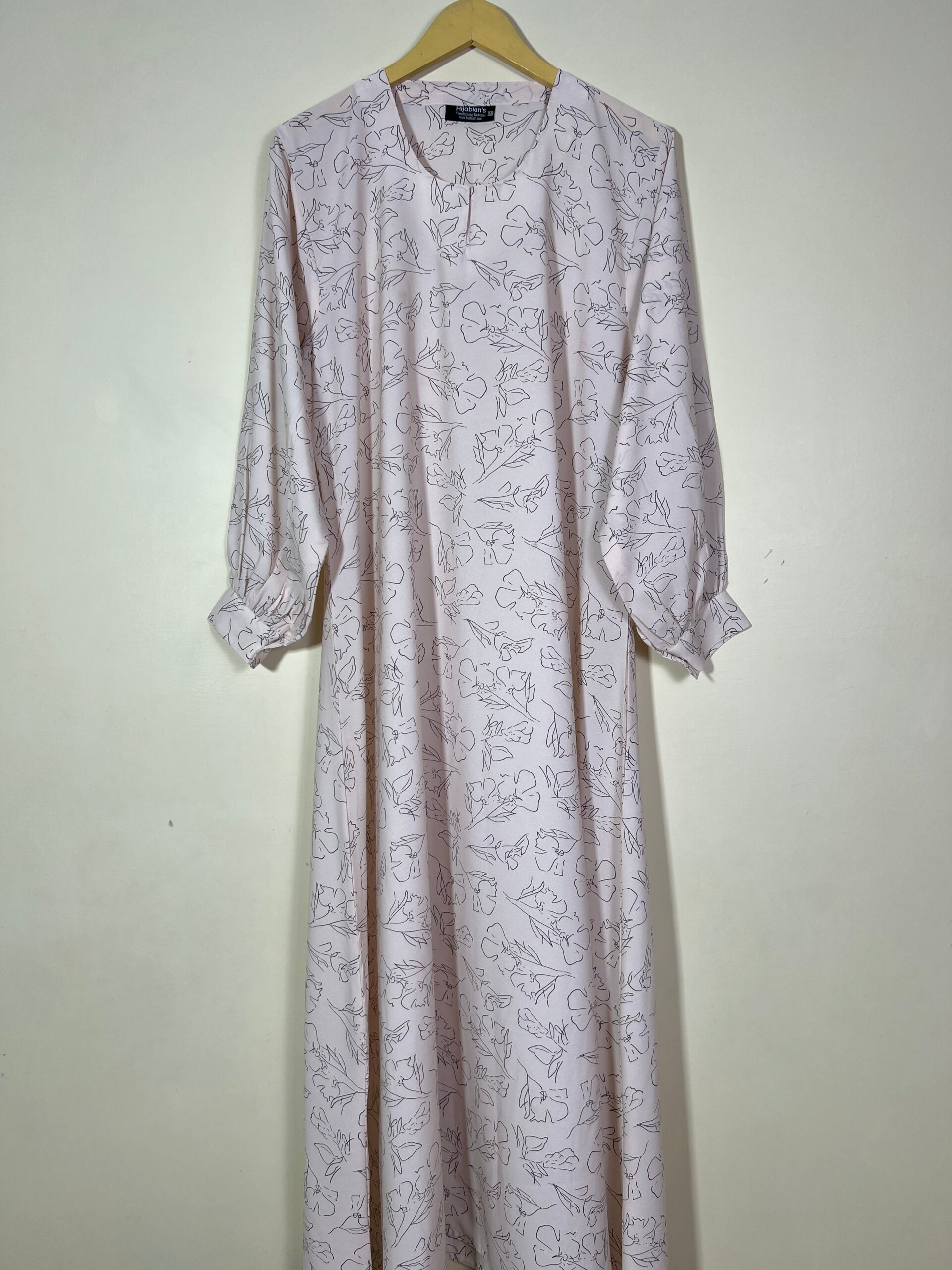 Blush Pink - Floral Maxi Abaya