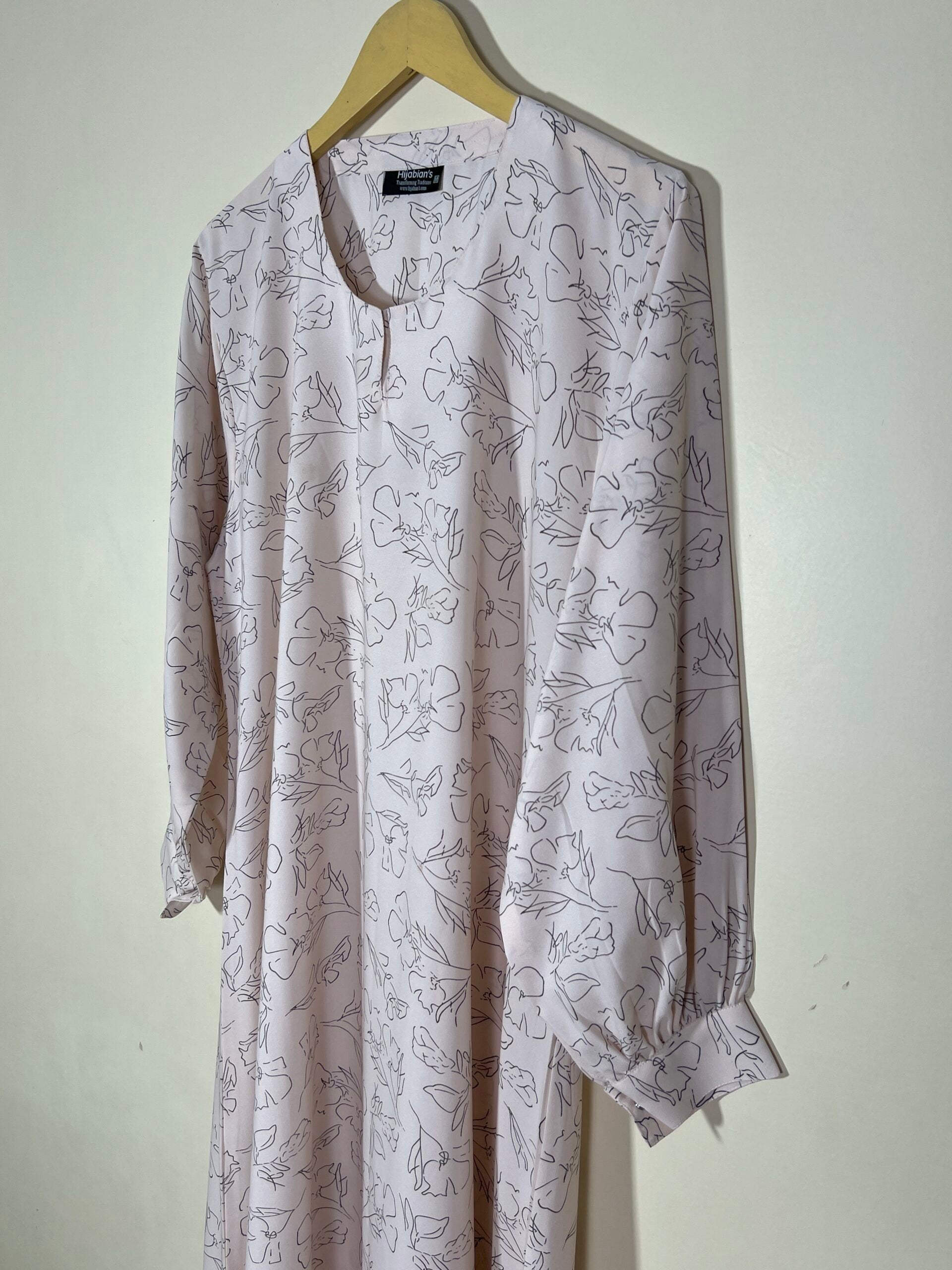 Blush Pink - Floral Maxi Abaya