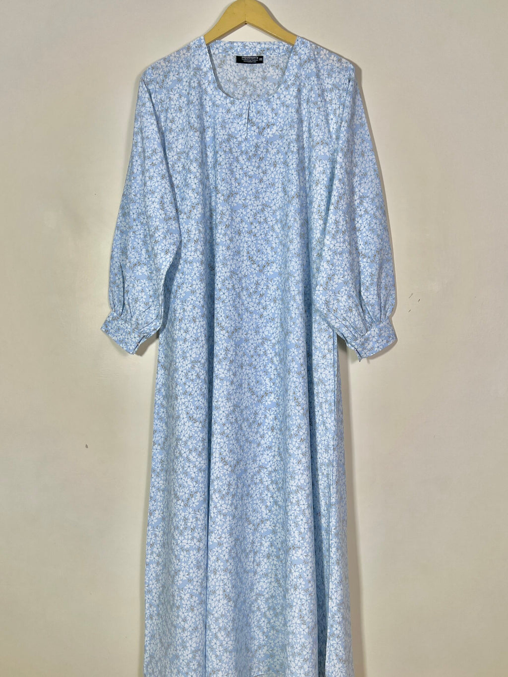 Baby Blue - Floral Maxi Abaya