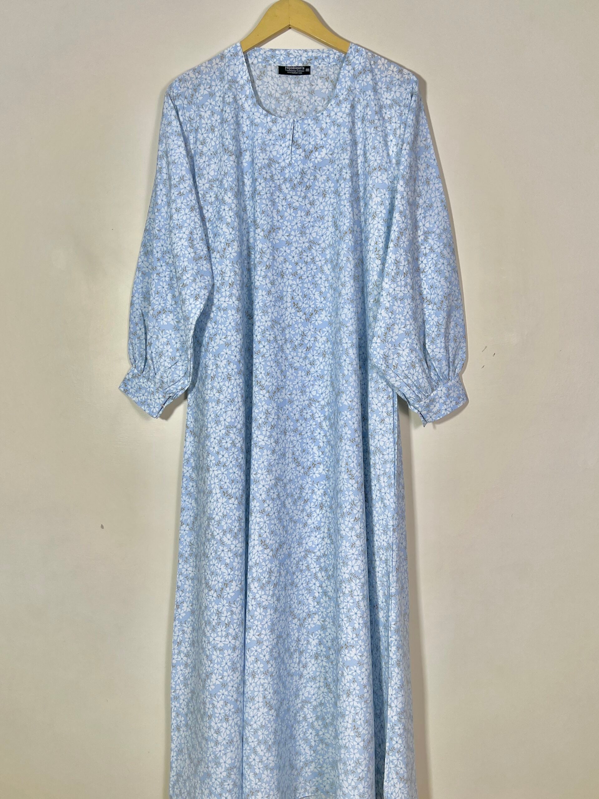 Baby Blue - Floral Maxi Abaya