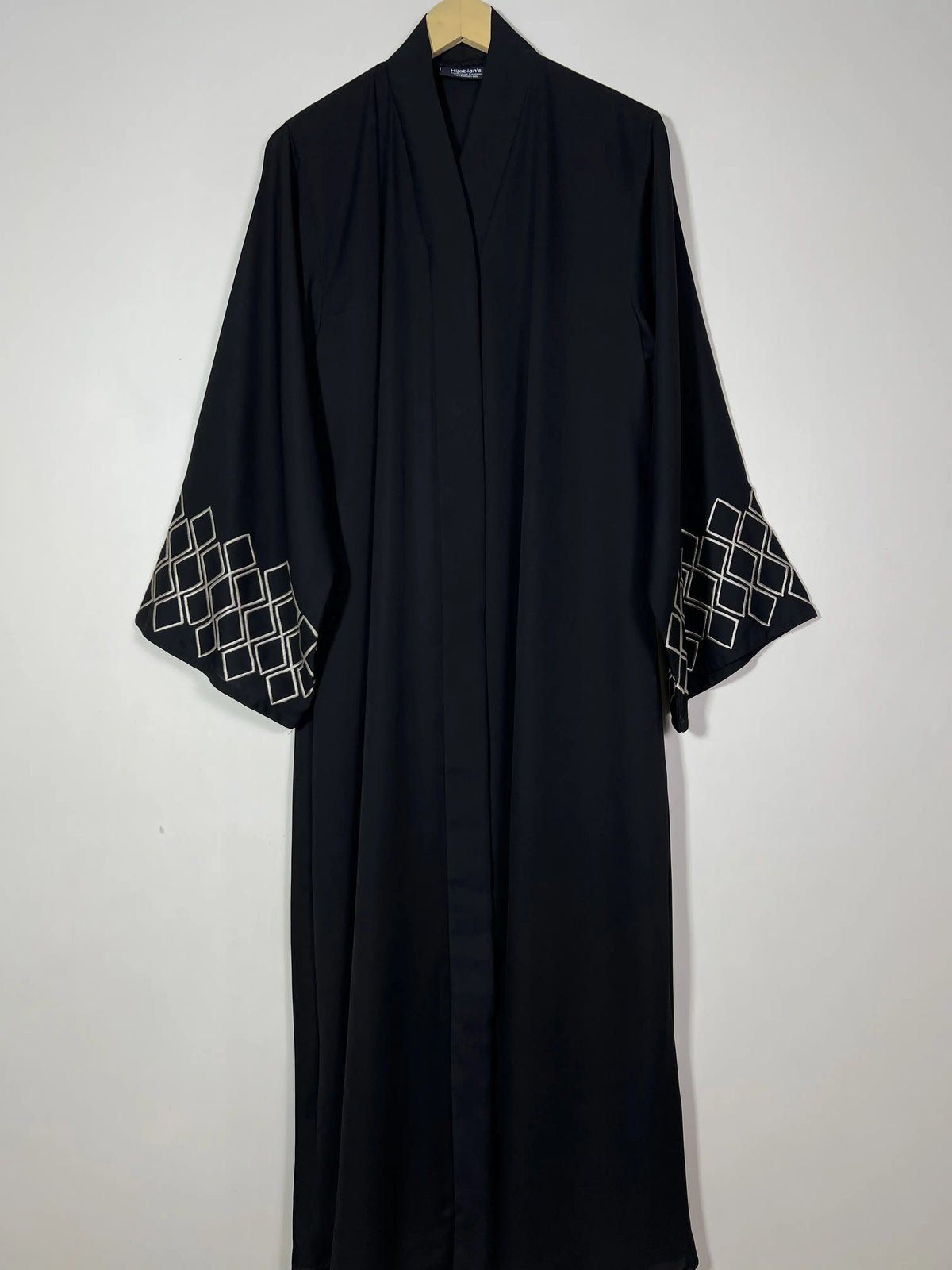 Black - Imperial Embroidered Abaya HJ1555 Main image