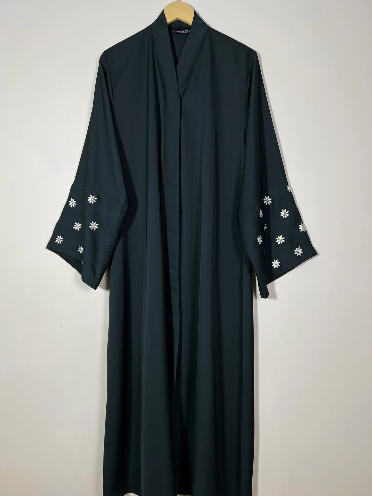 Bottle Green - Petals Embroidery Abaya HJ1413 Main image