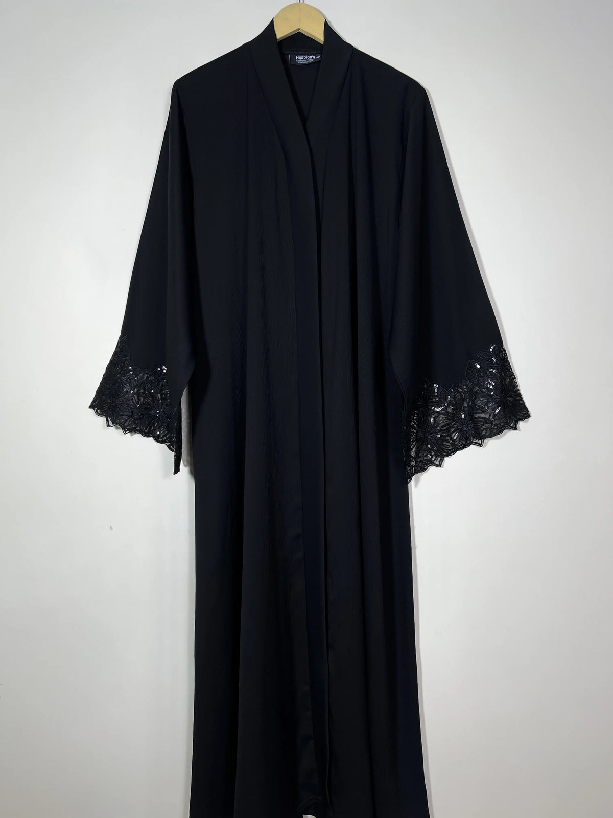 Black - Royal Lace Abaya HJ1416 Main image