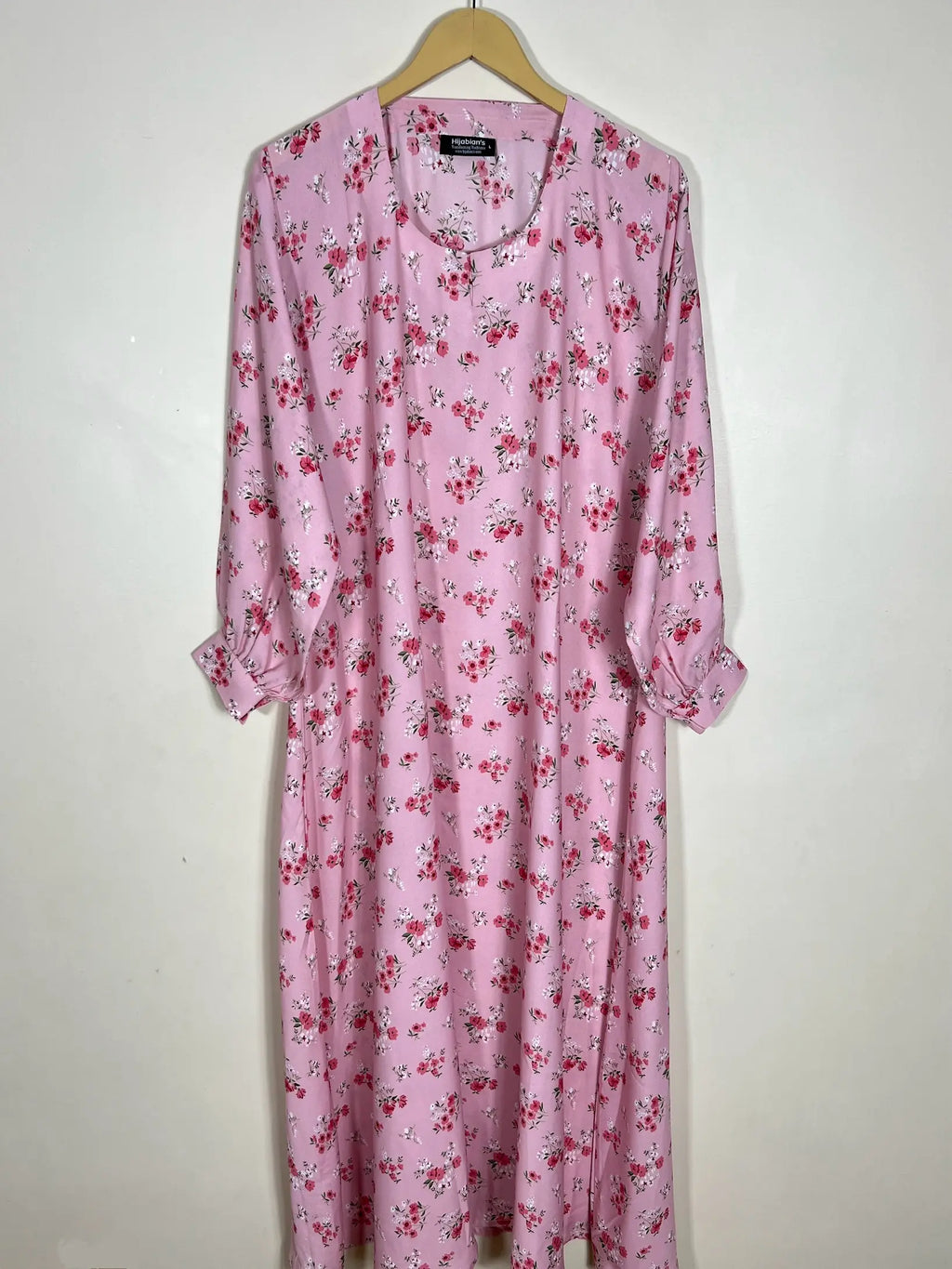 Pink - Floral Maxi Abaya HJ0972