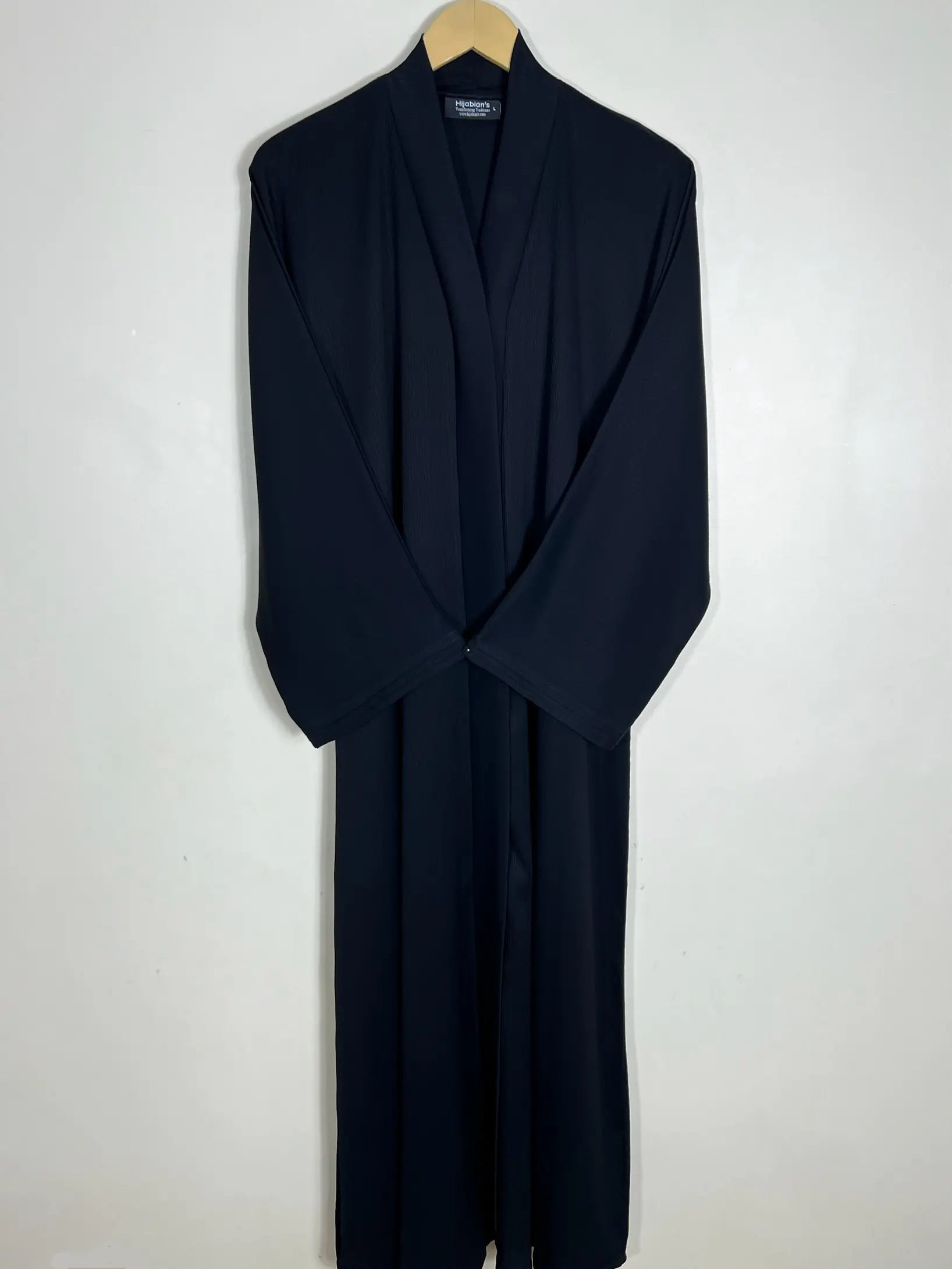 Black - Serenity Pleat Abaya HJ0973