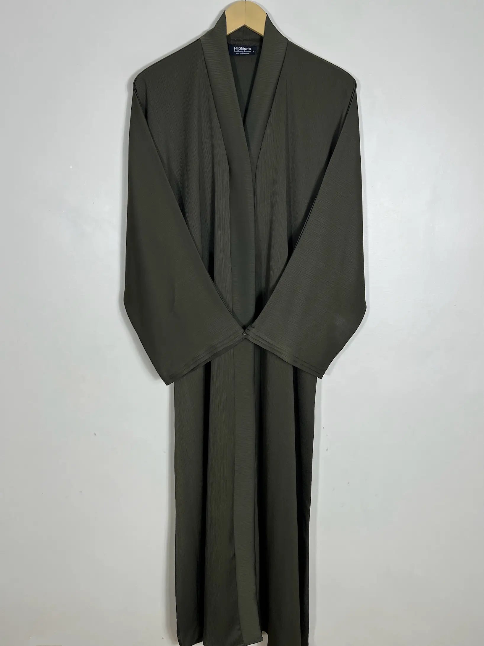 Olive Green - Serenity Pleat Abaya HJ1404