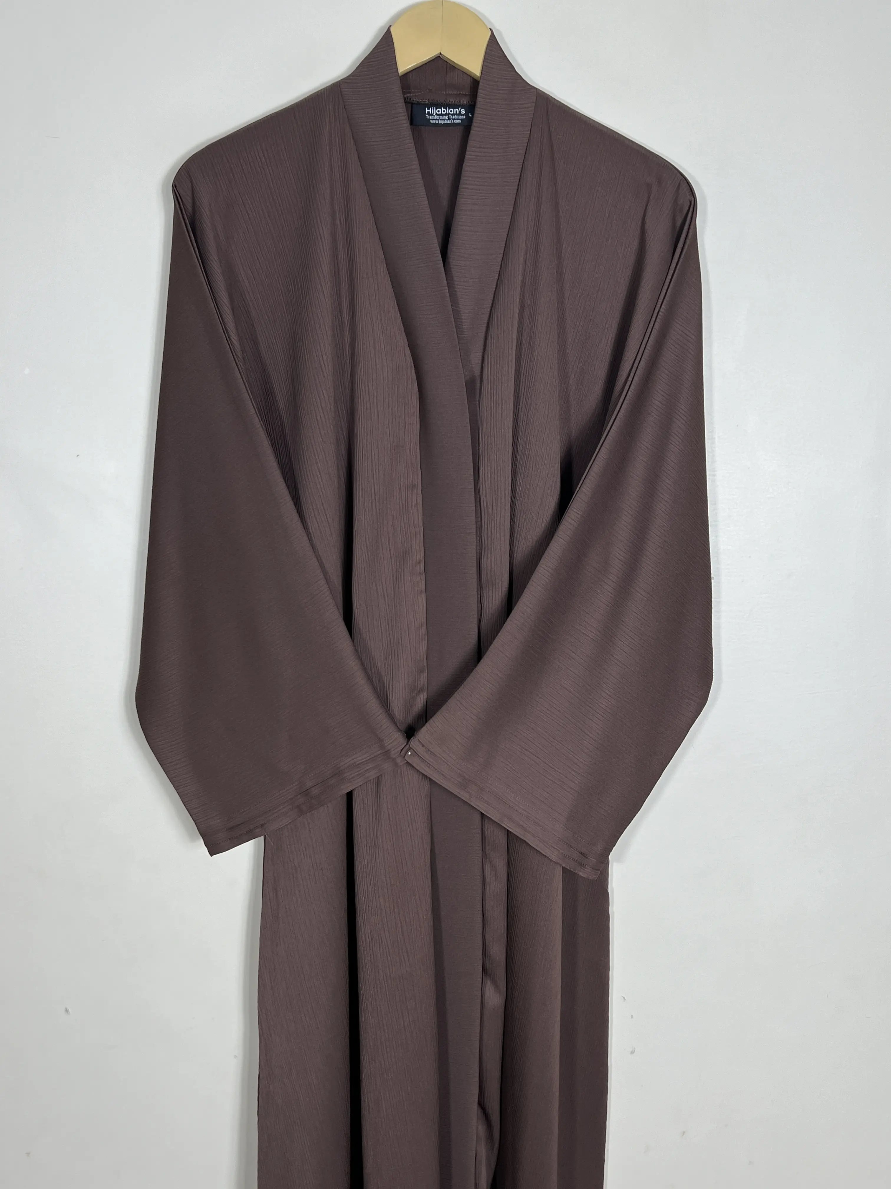 Chestnut - Serenity Pleat Abaya HJ1405