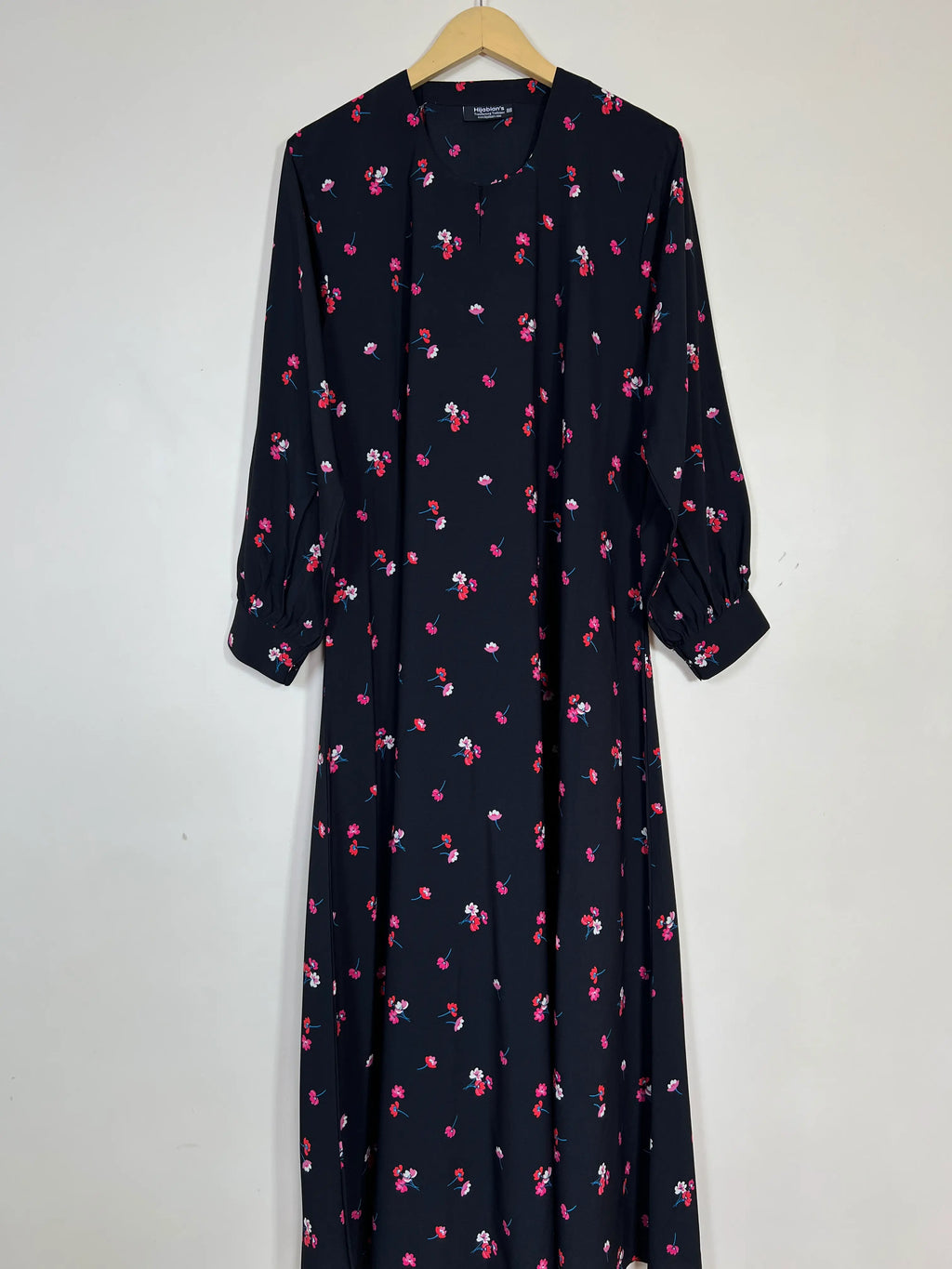 Black - Floral Maxi Abaya HJ1357