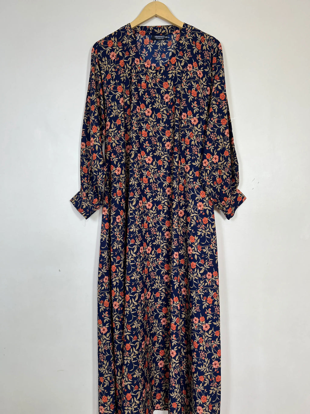 Midnight Blue - Floral Maxi Abaya HJ1358