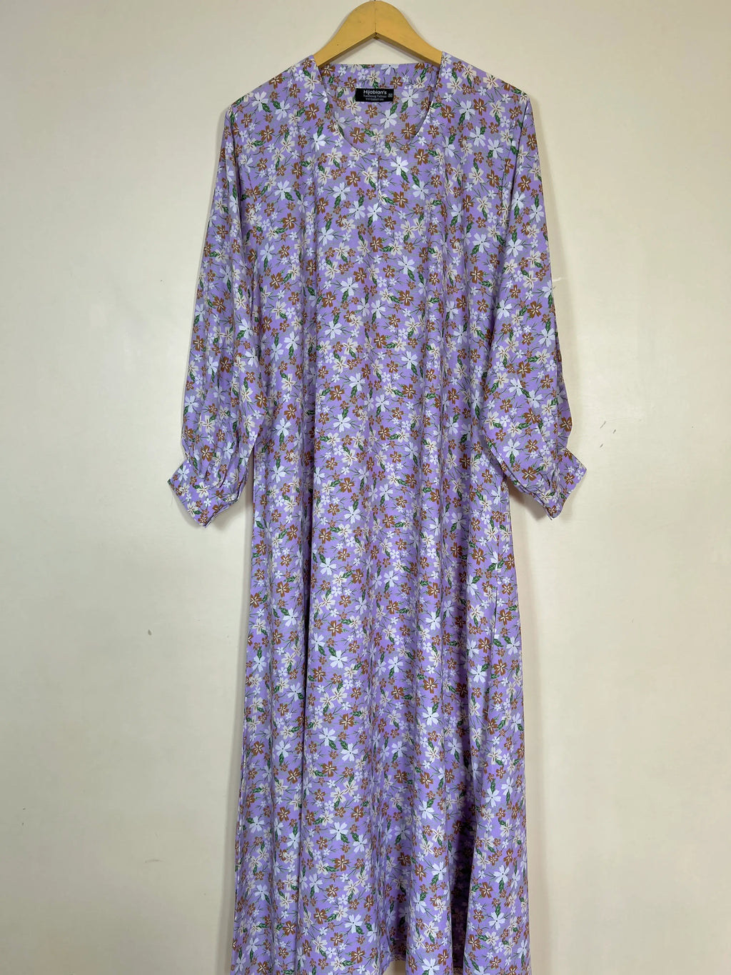 Lavender - Floral Maxi Abaya HJ1360