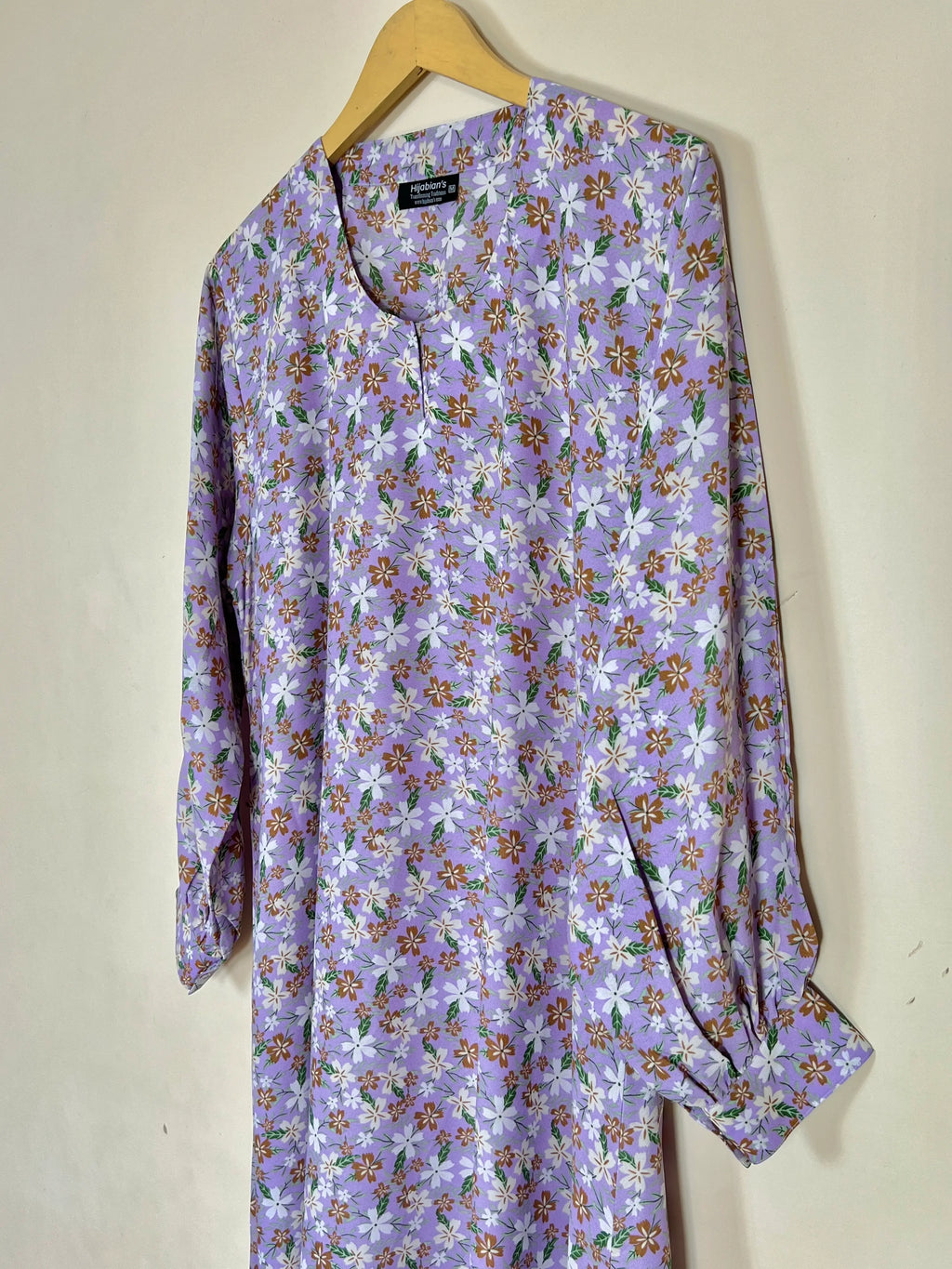 Lavender - Floral Maxi Abaya HJ1360