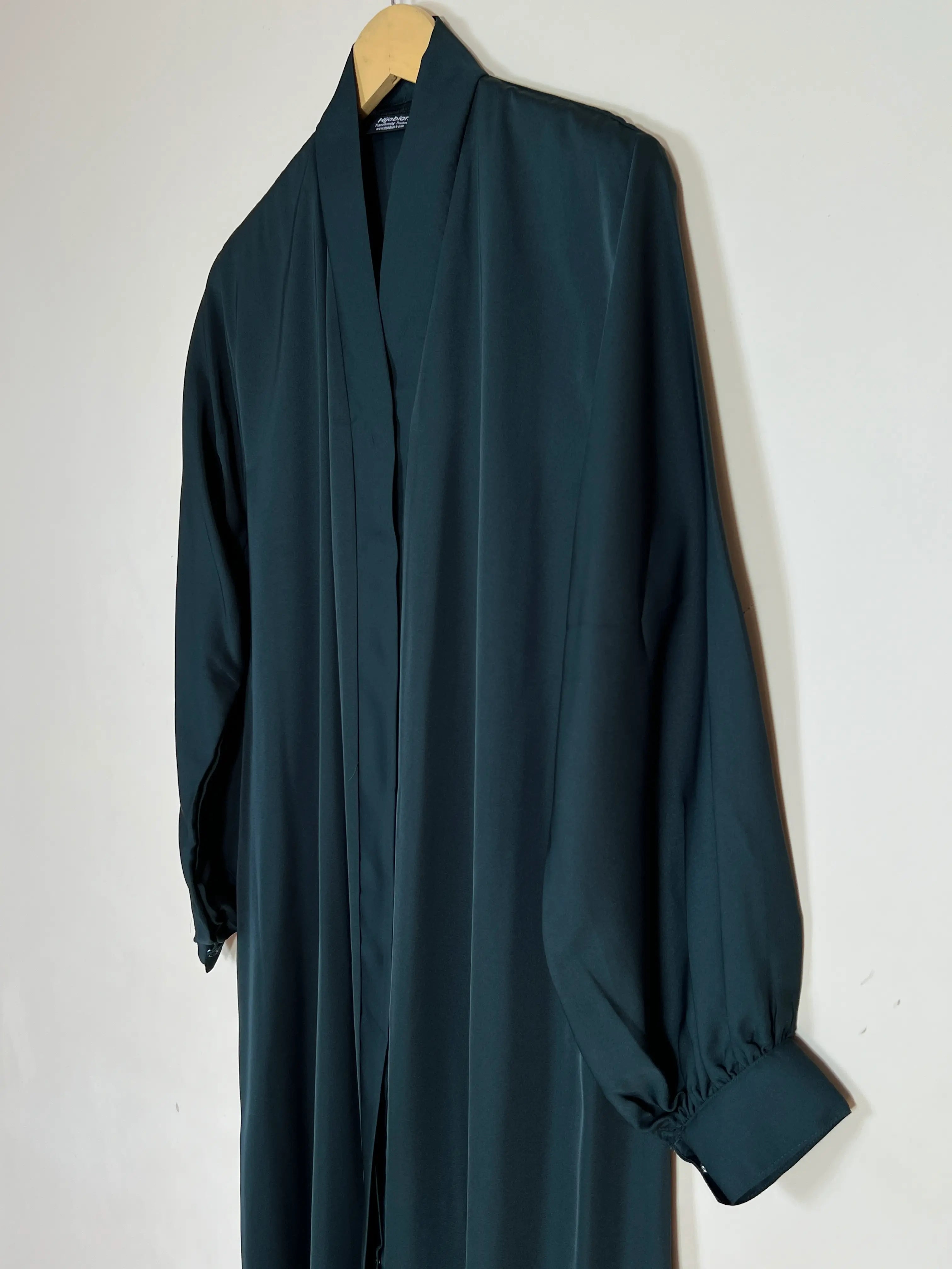 Bottle Green - Front Open Abaya HJ1376 Secondary image