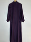 Dark Purple - Front Open Abaya HJ1375