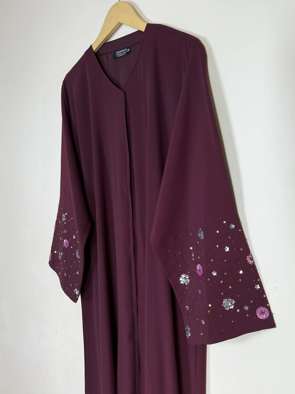 Mulberry - Zarqa Embellished Abaya HJ1403