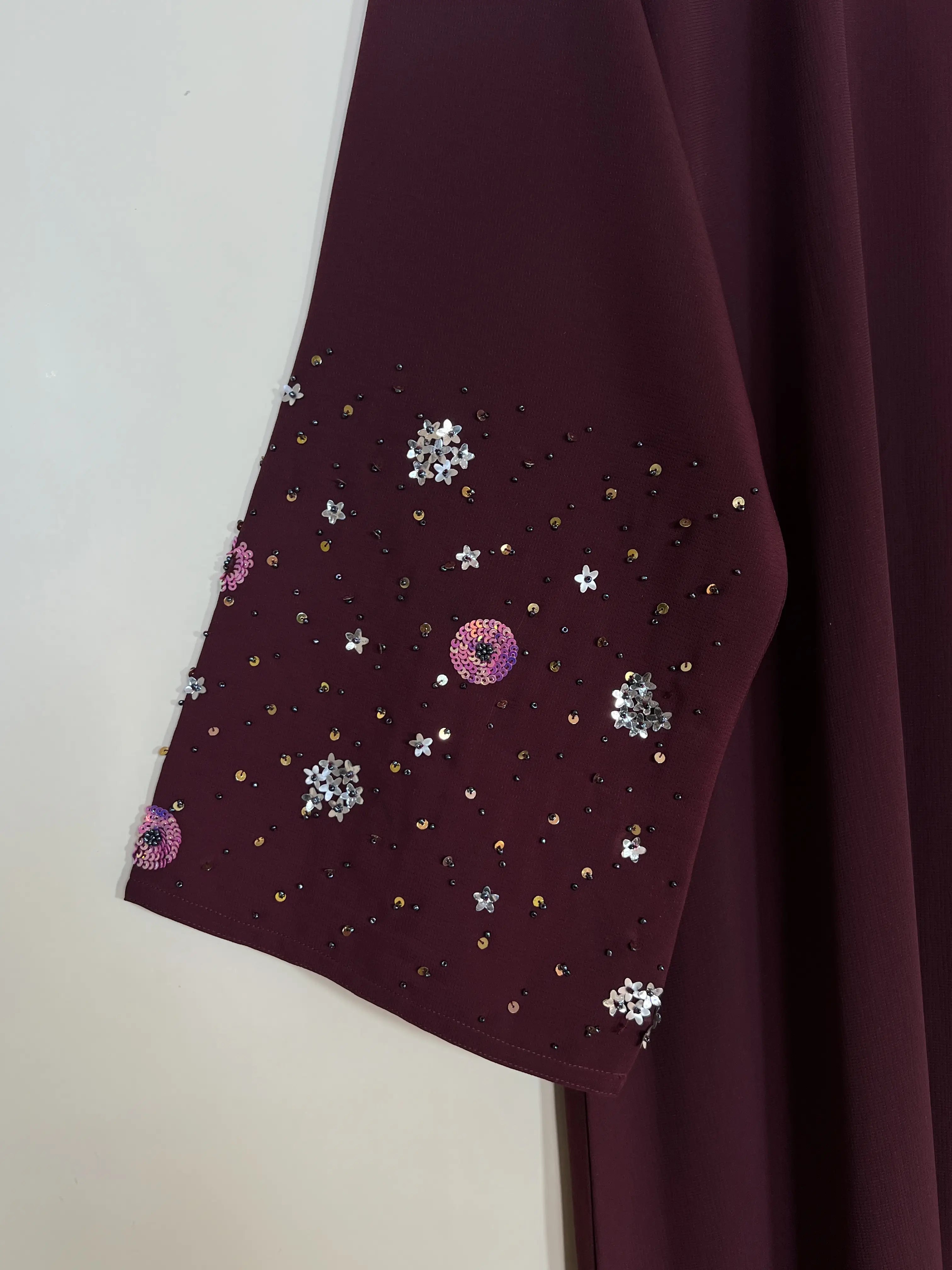 Mulberry - Zarqa Embellished Abaya HJ1403