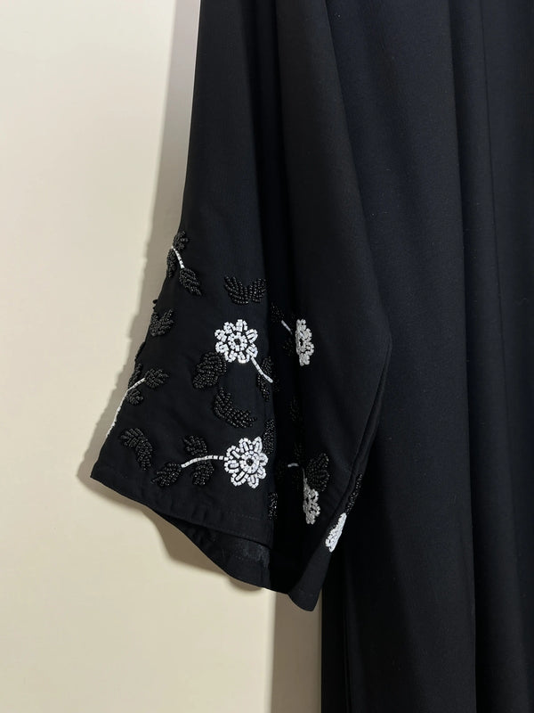Black - Ravina Handwork Abaya HJ1539