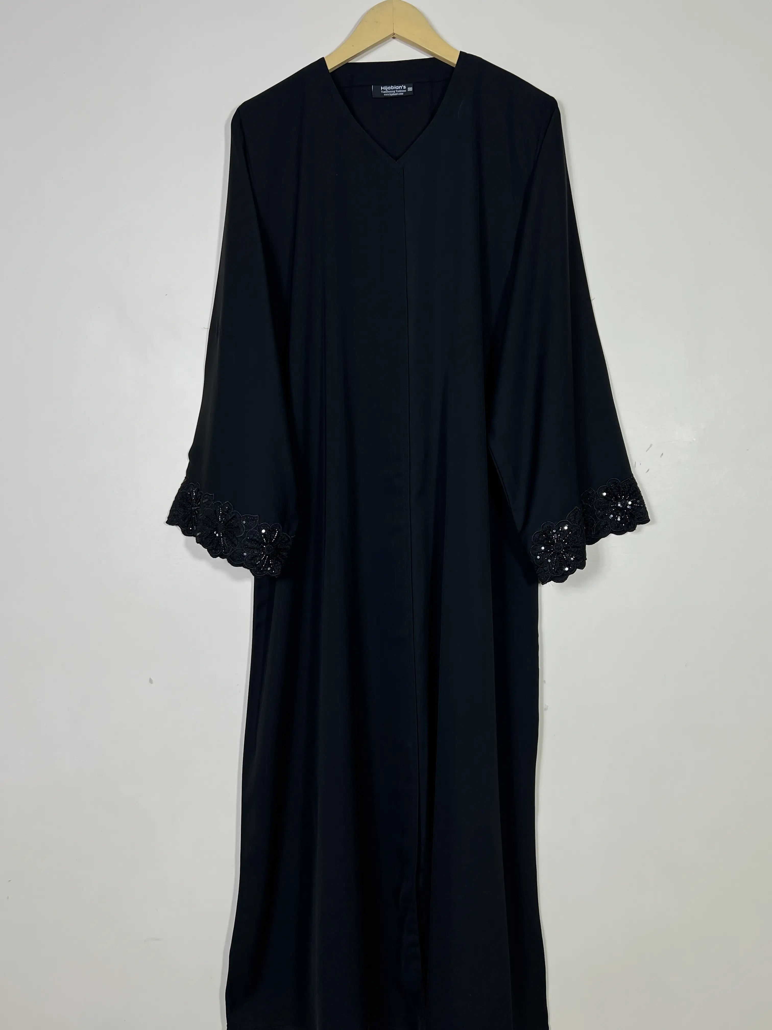 Black - Amara Luxe Abaya HJ1398 Secondary image