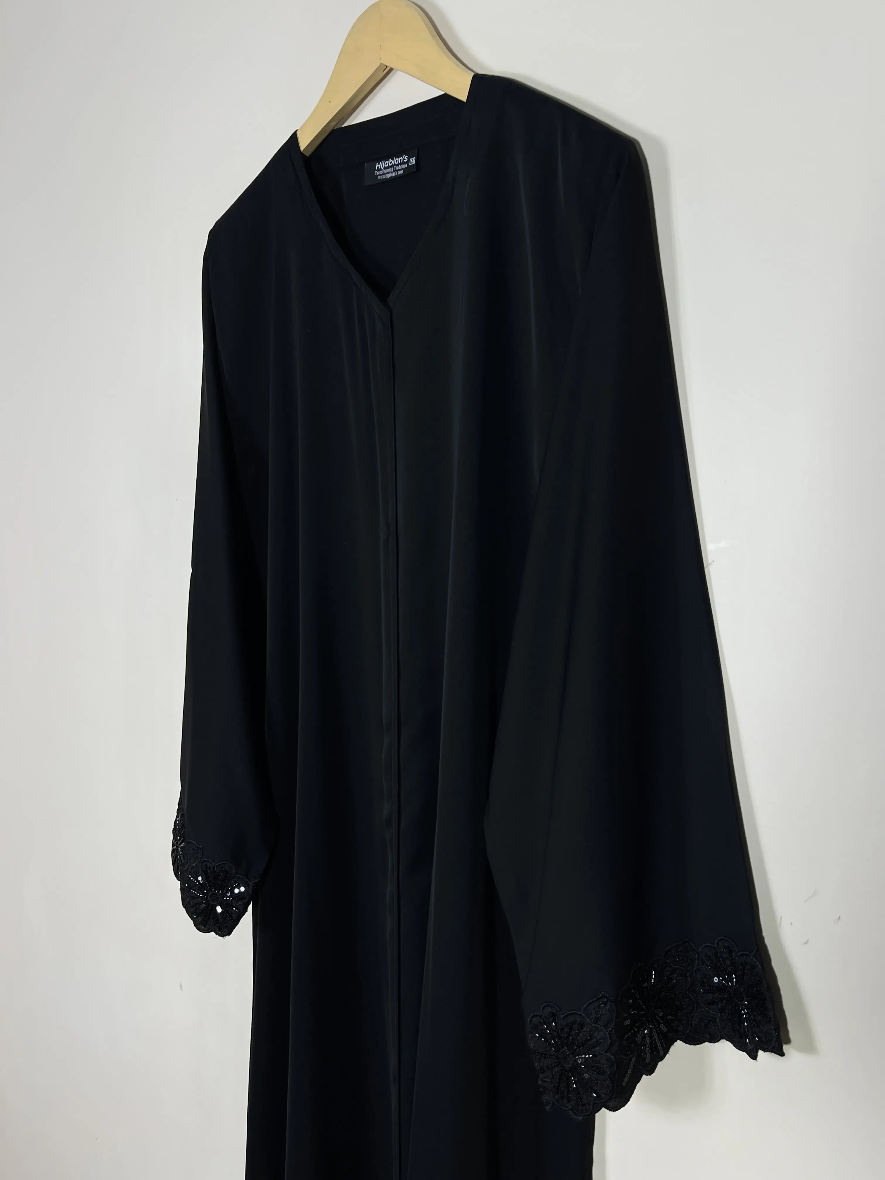 Black - Amara Luxe Abaya HJ1398