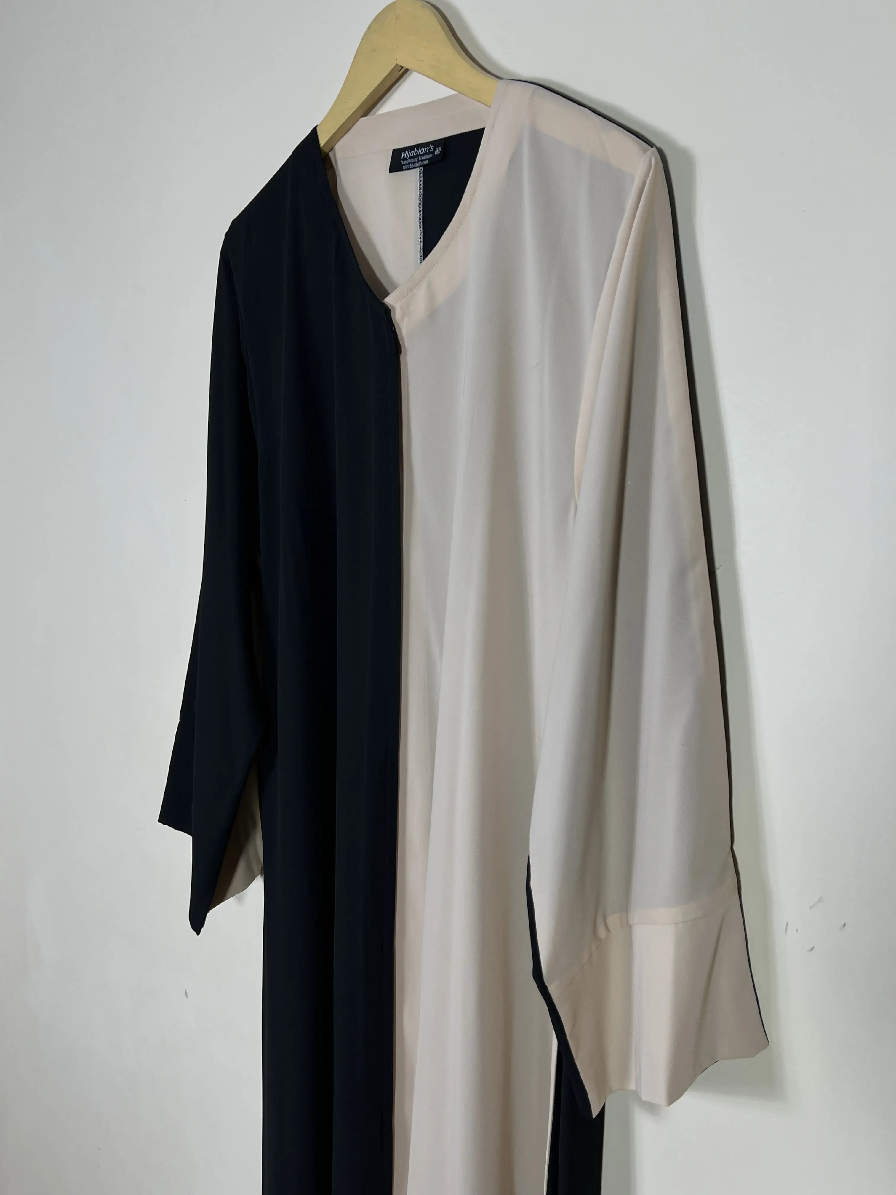 Dual Shade Luxe Abaya Set - HJ1420 Secondary image