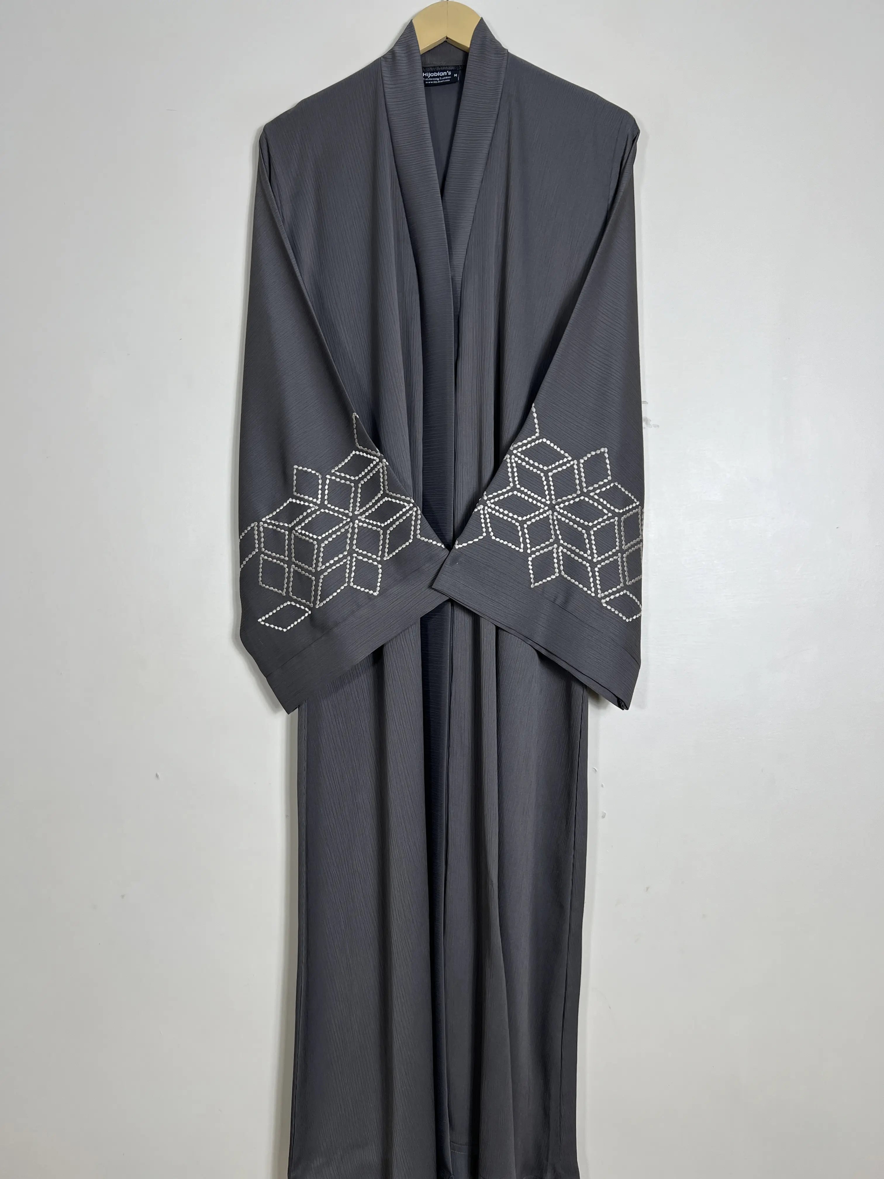 Grey - Sapphire Luxe Abaya HJ1411