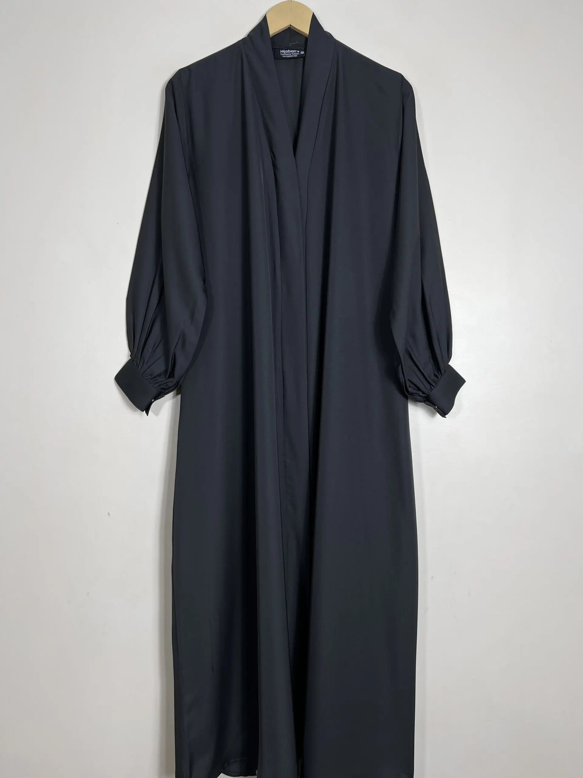 Charcoal - Front Open Abaya HJ1020