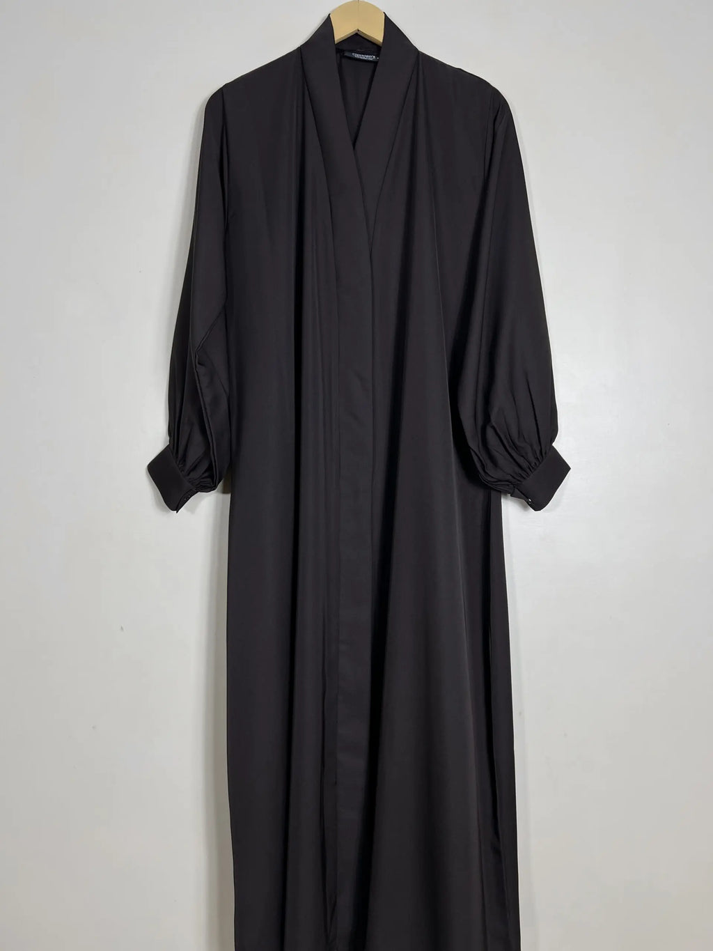 Dark Brown - Front Open Abaya HJ1021