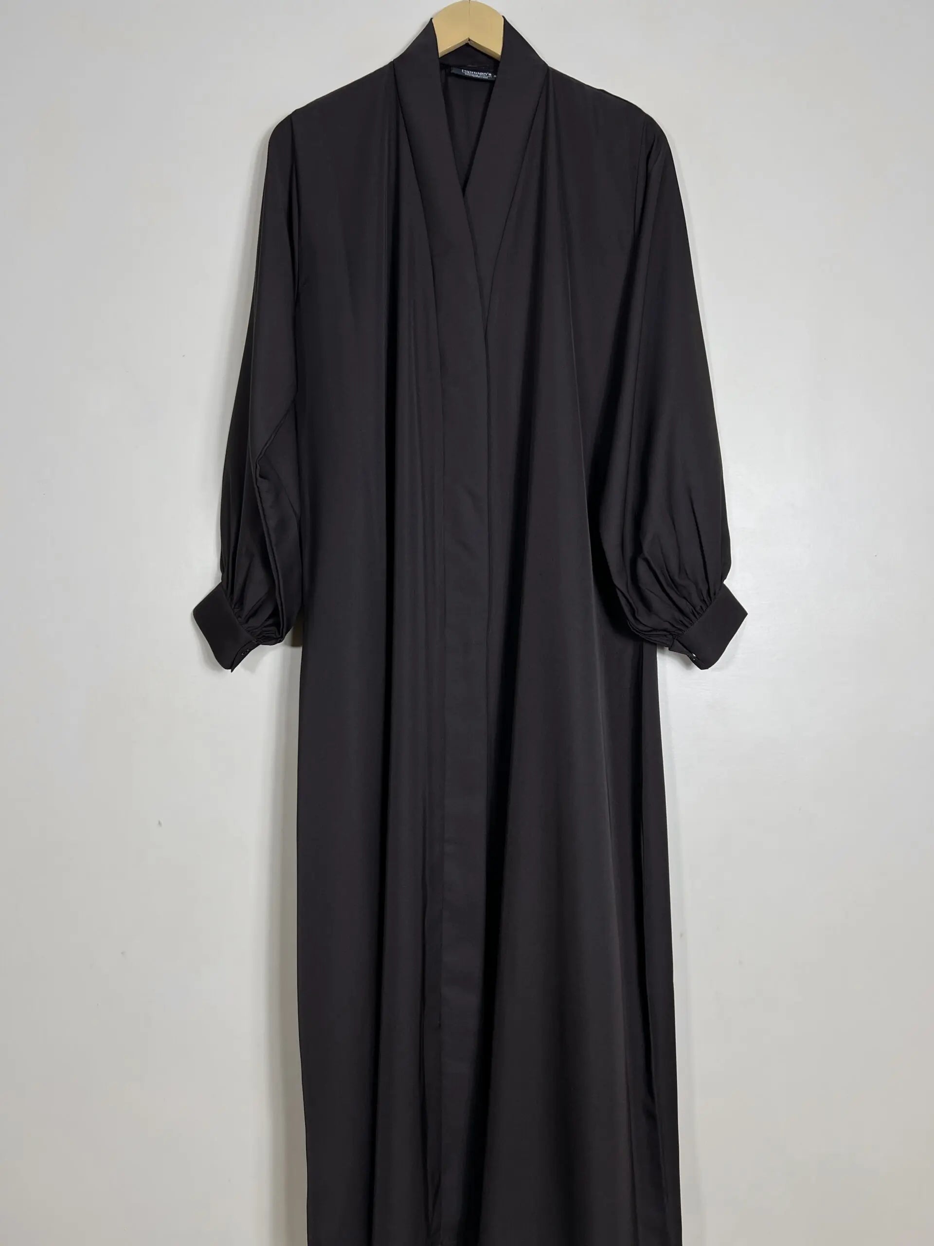 Dark Brown - Front Open Abaya HJ1021