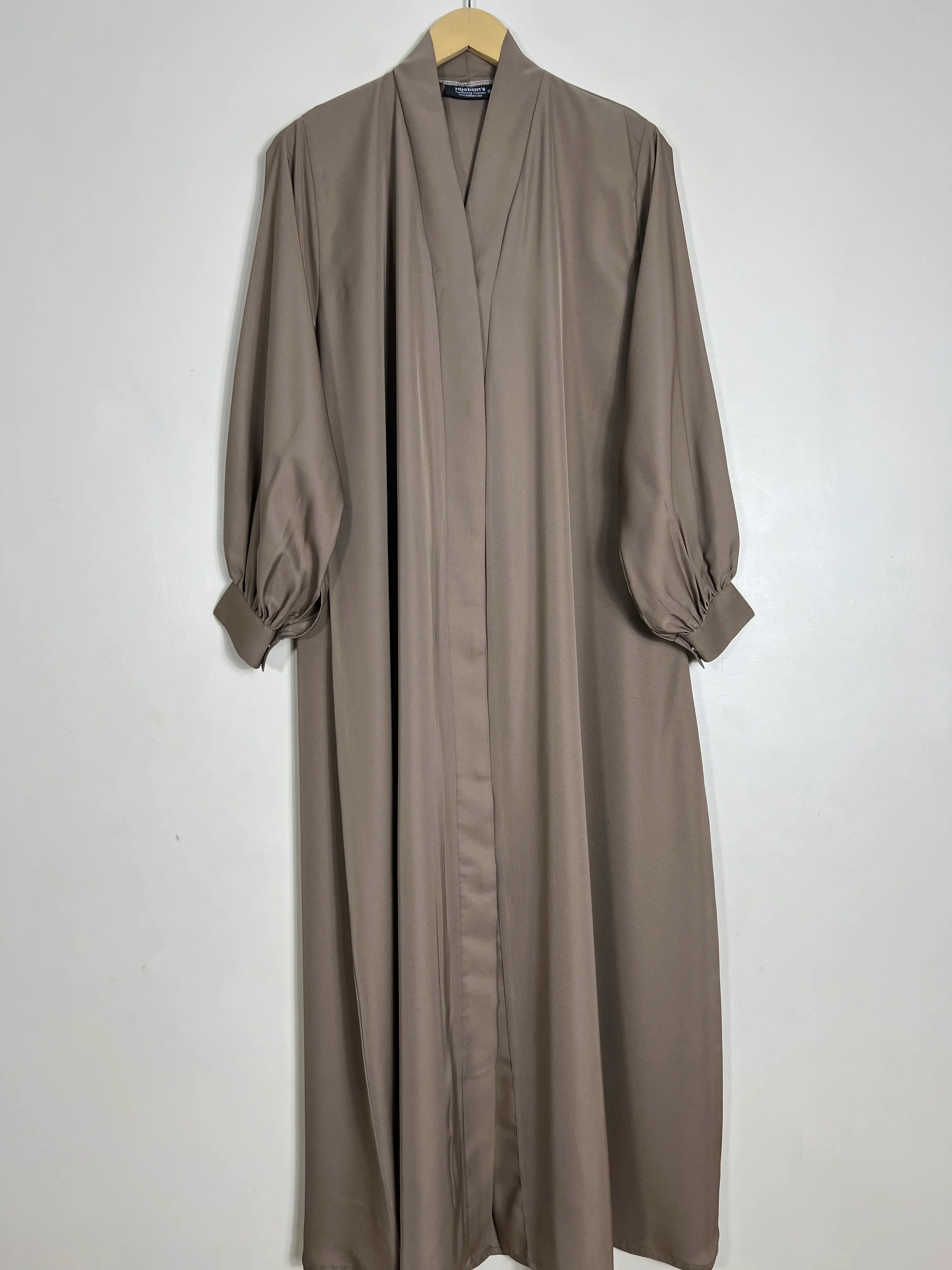 Peanut Brown - Front Open Abaya HJ1390