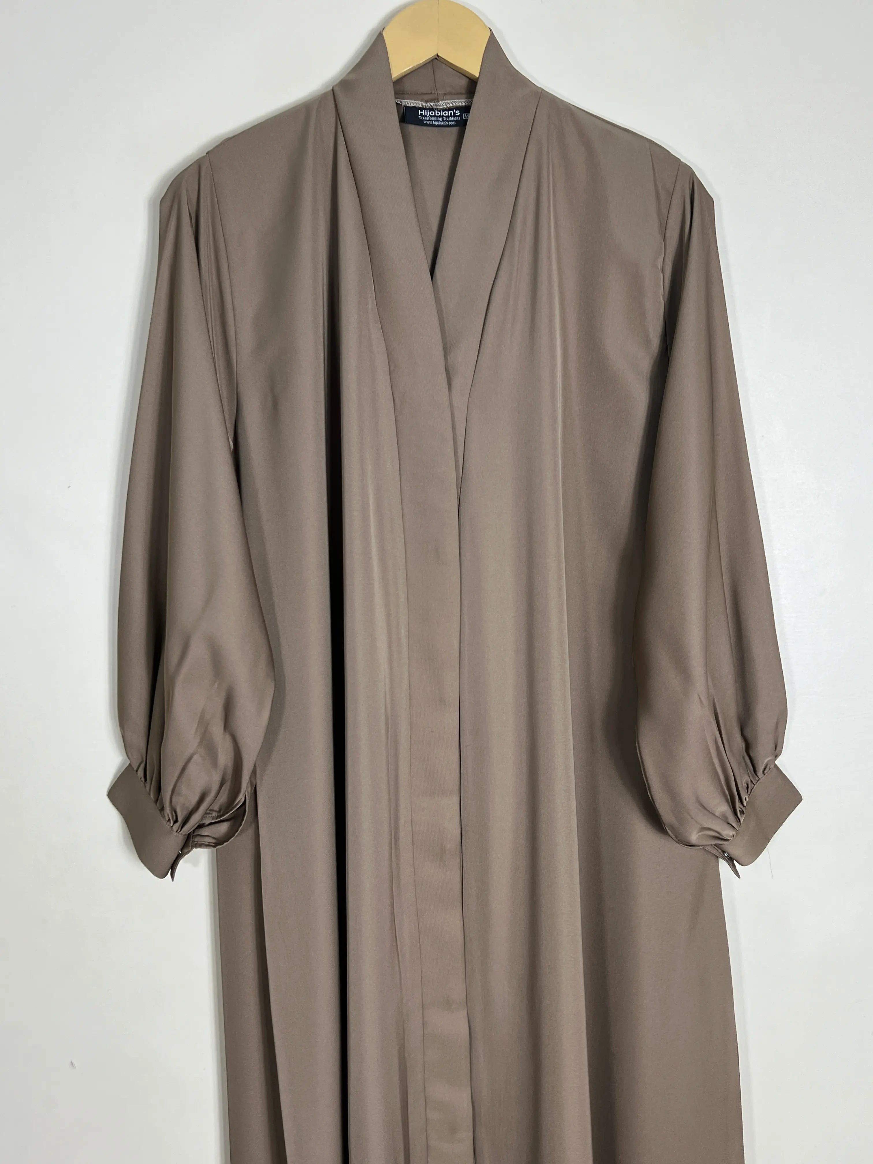 Peanut Brown - Front Open Abaya HJ1390