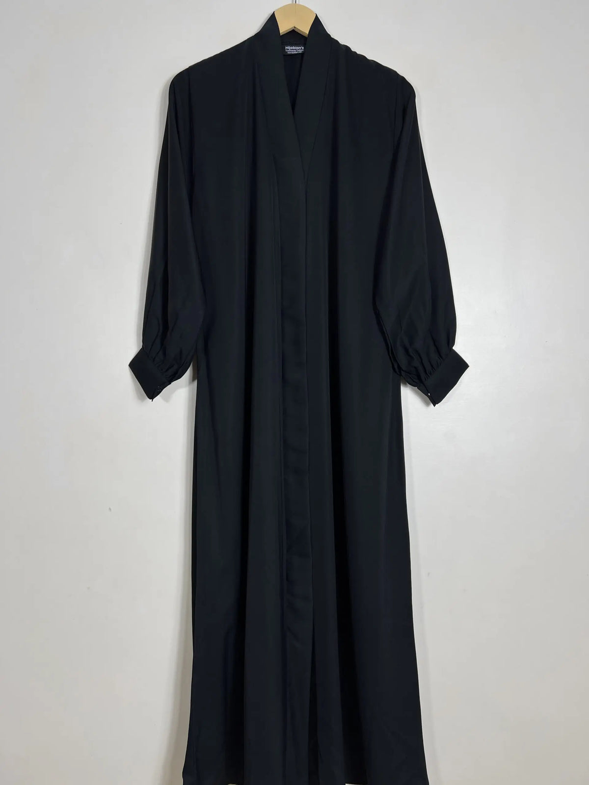 Black - Front Open Abaya HJ1023 Main image