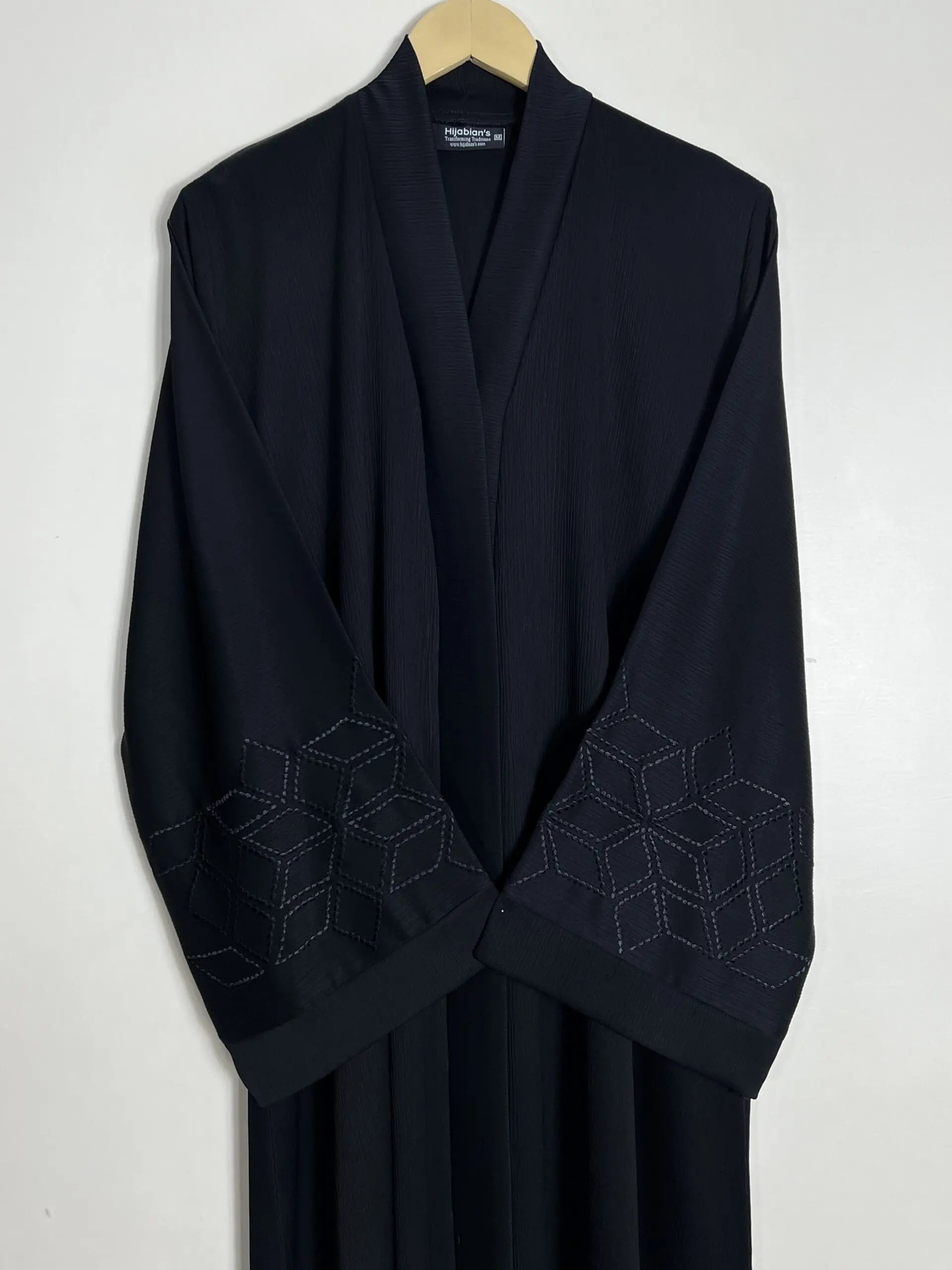 Black - Sapphire Luxe Abaya HJ1056