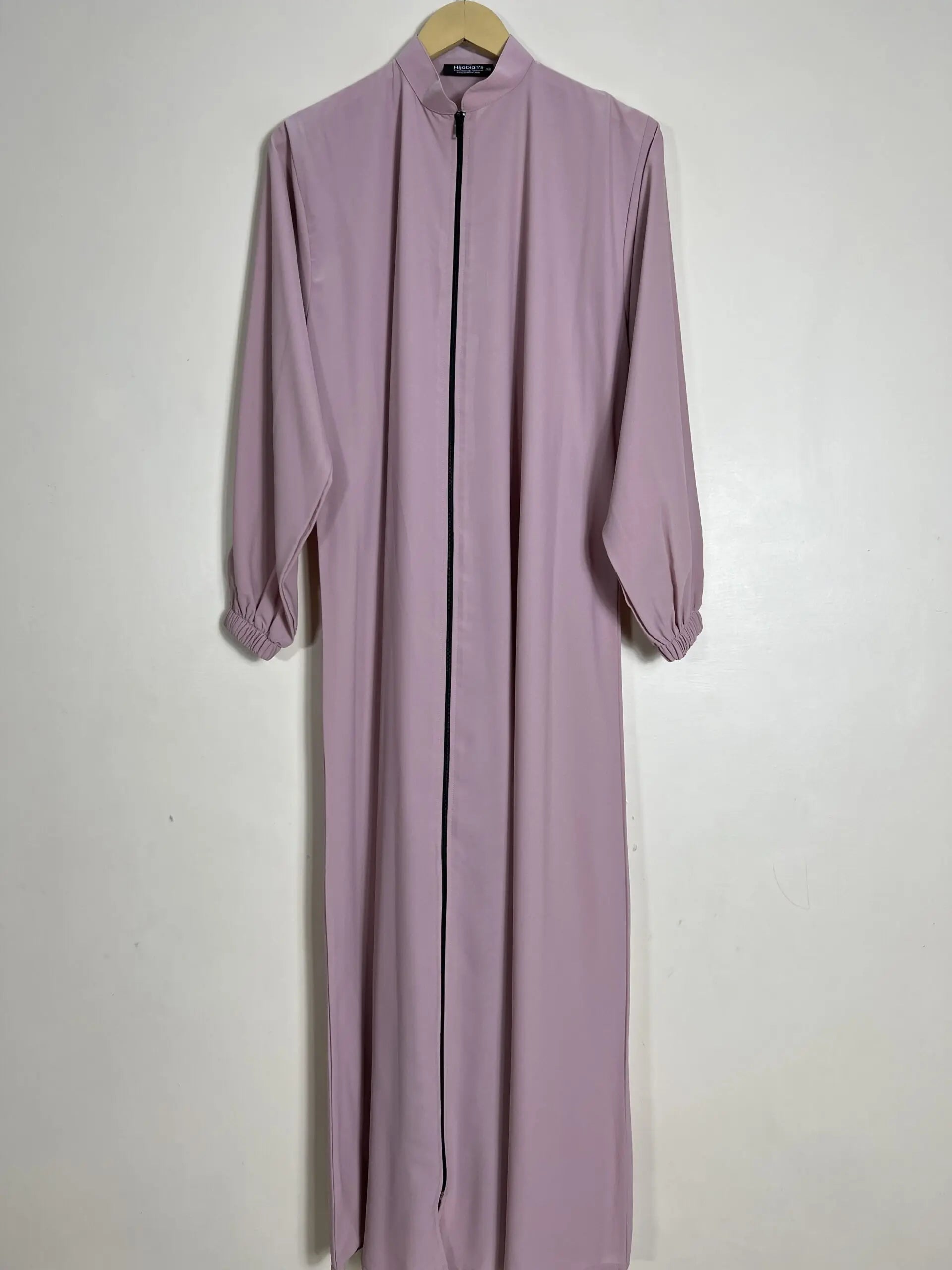 Baby Pink - Zipper with Collar Abaya HJ1048