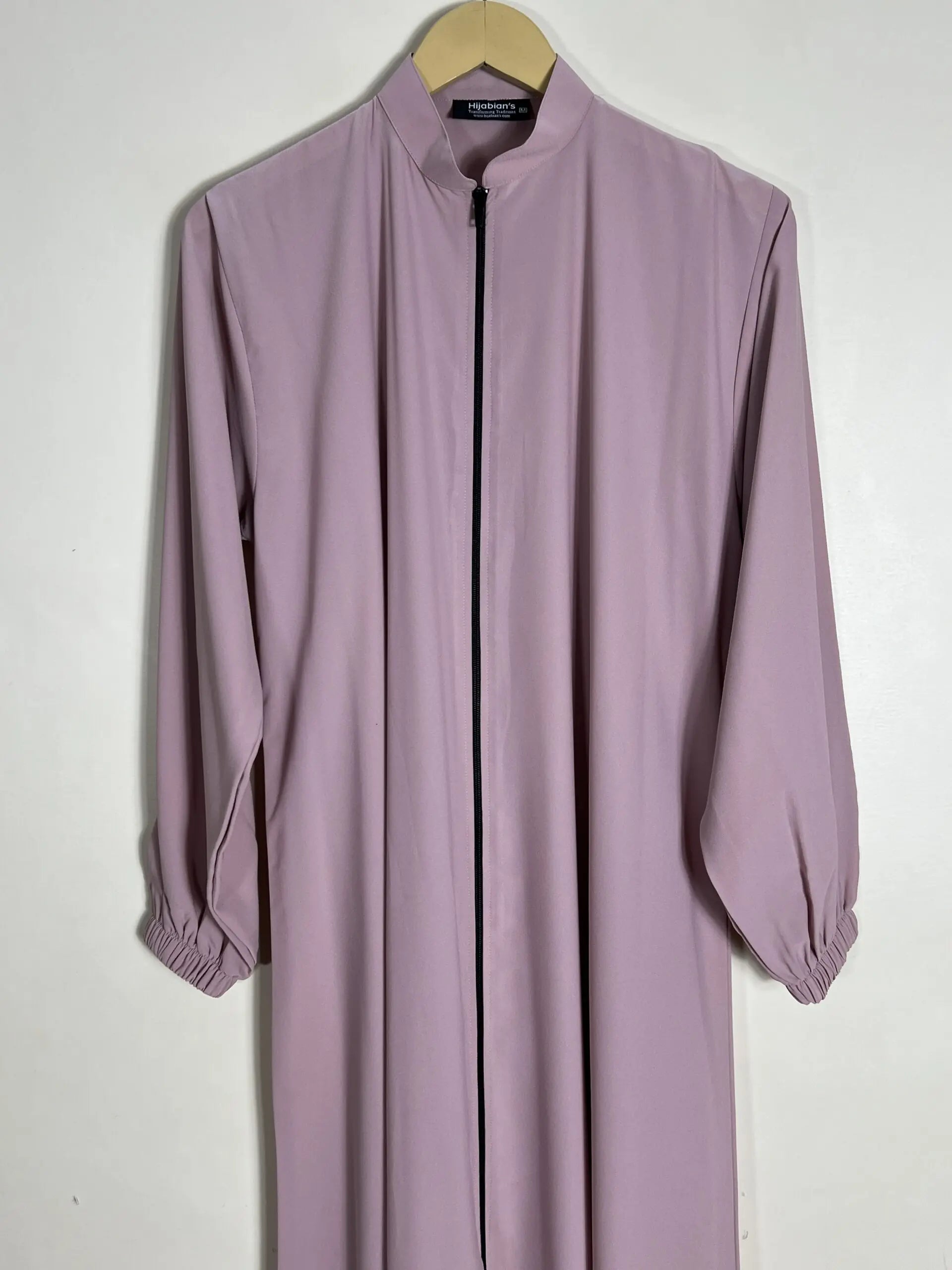 Baby Pink - Zipper with Collar Abaya HJ1048 Secondary image