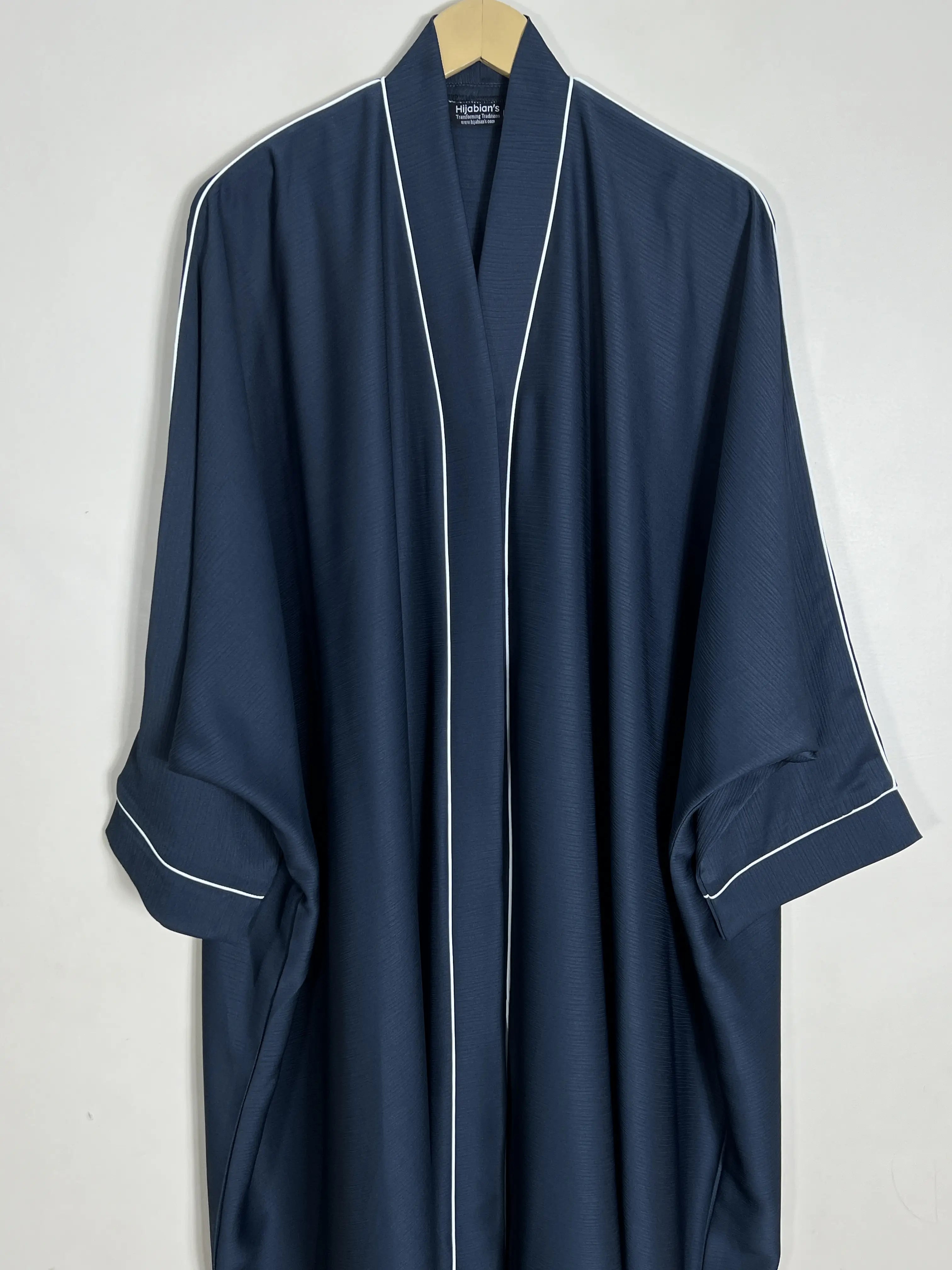 Dark Teal- Elysian Flow Abaya HJ409