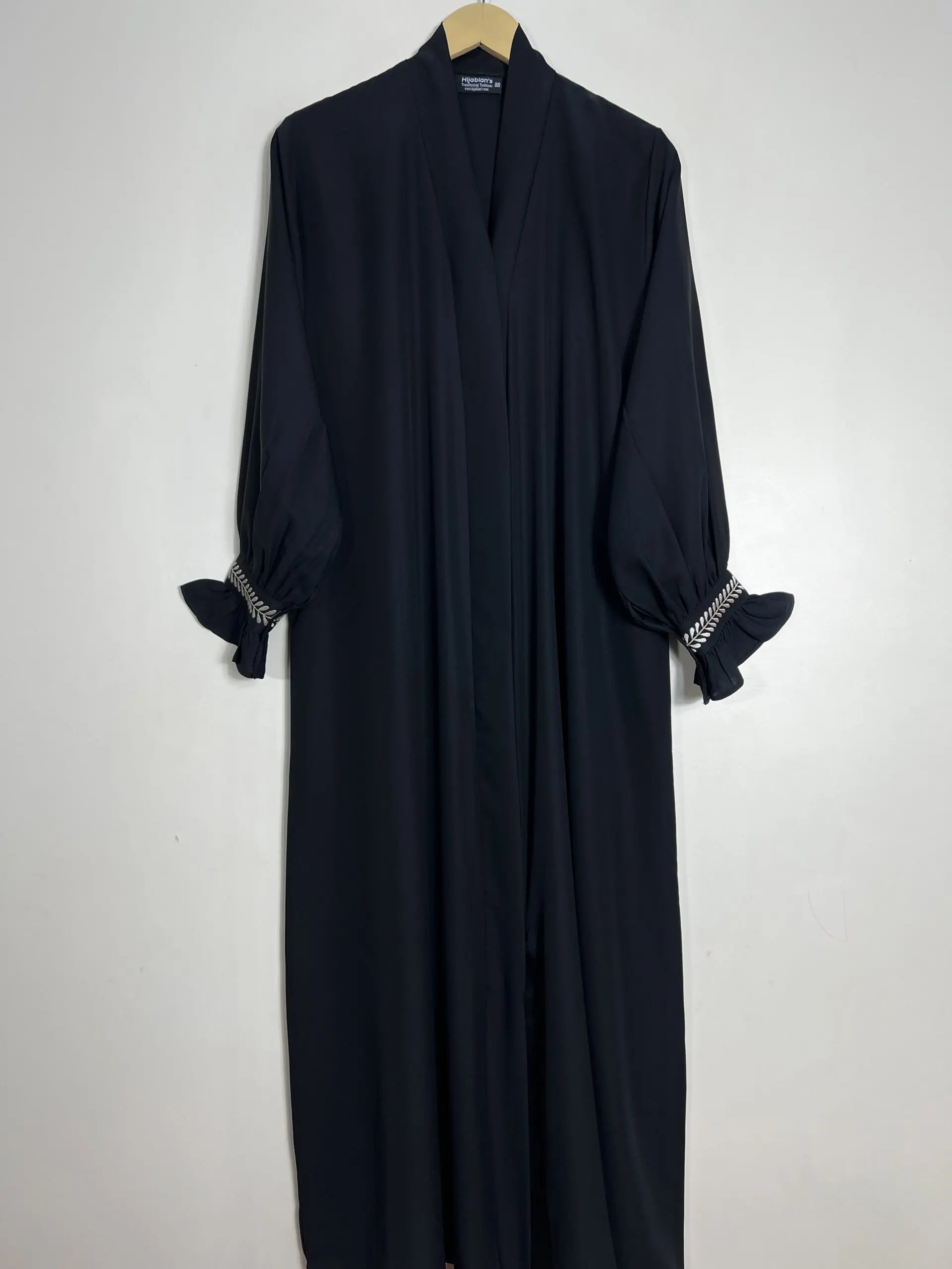 Black - Frill & Flourish Abaya HJ1058