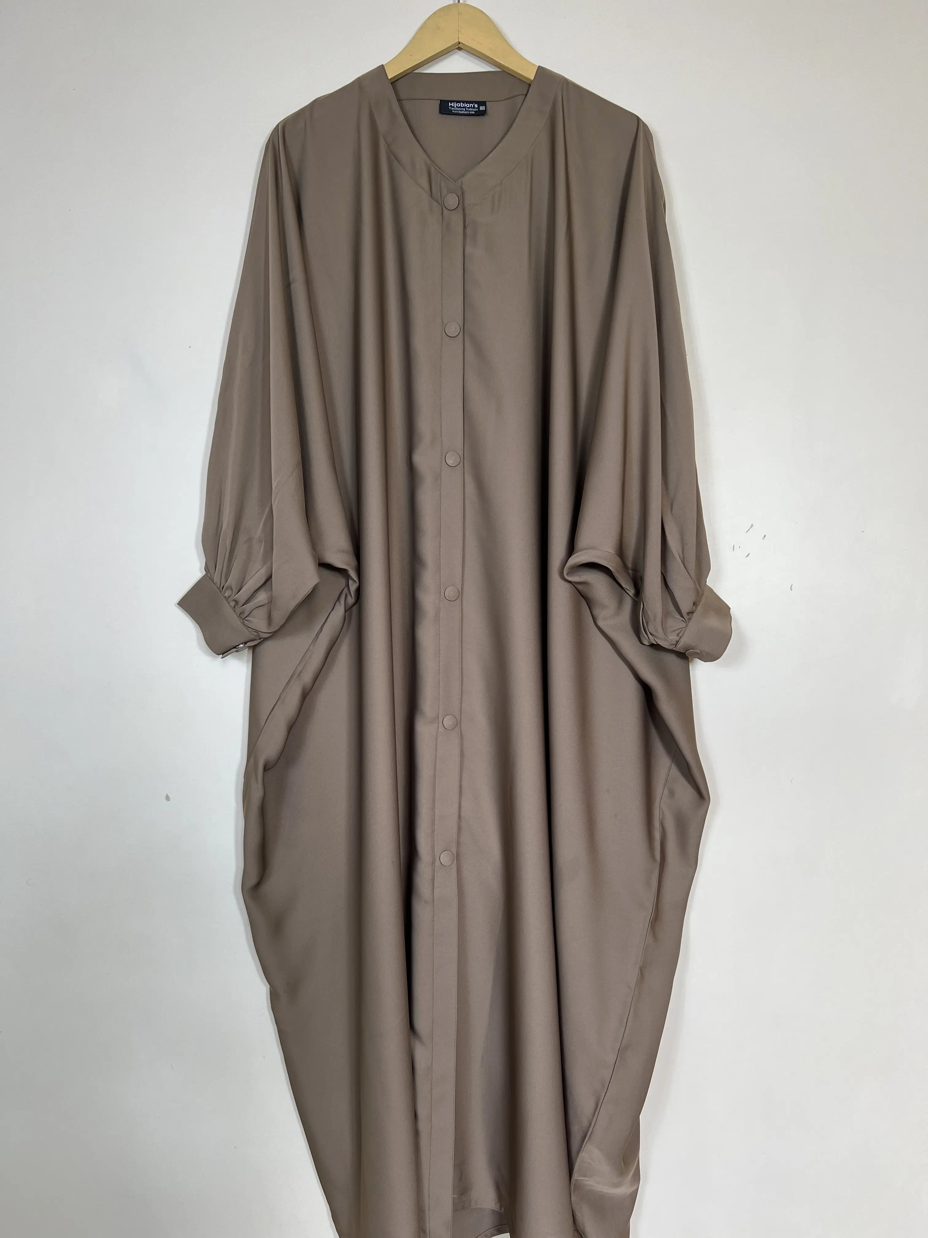 Taupe Brown - Raneem Classic Abaya HJ1427
