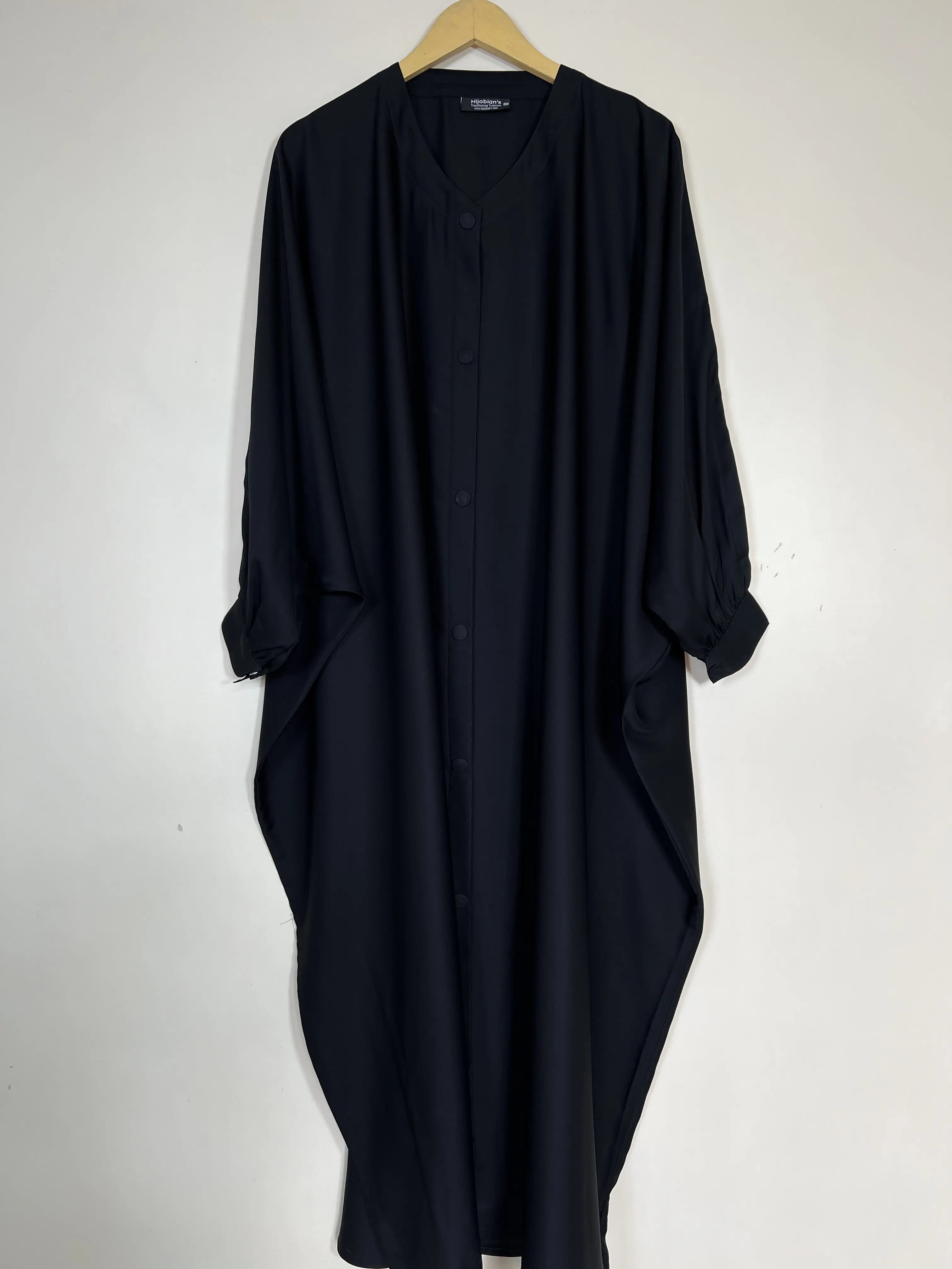 Black - Raneem Classic Abaya HJ1428
