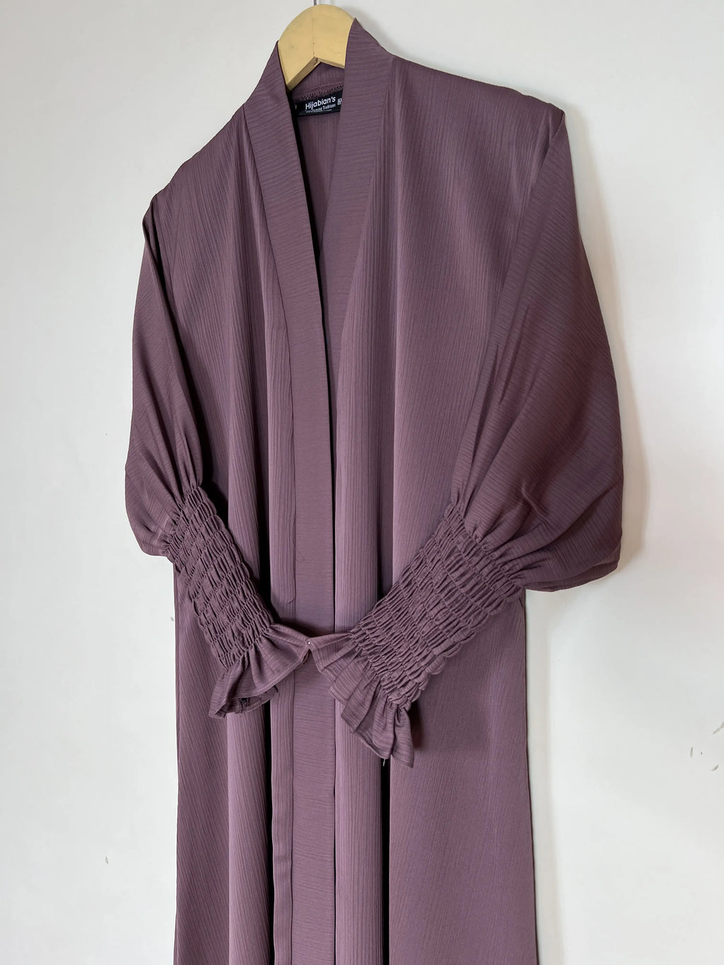 Mauve - Smoked Sleeves Abaya HJ1429