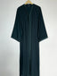 Bottle Green - Divine Embroidery Abaya HJ1437