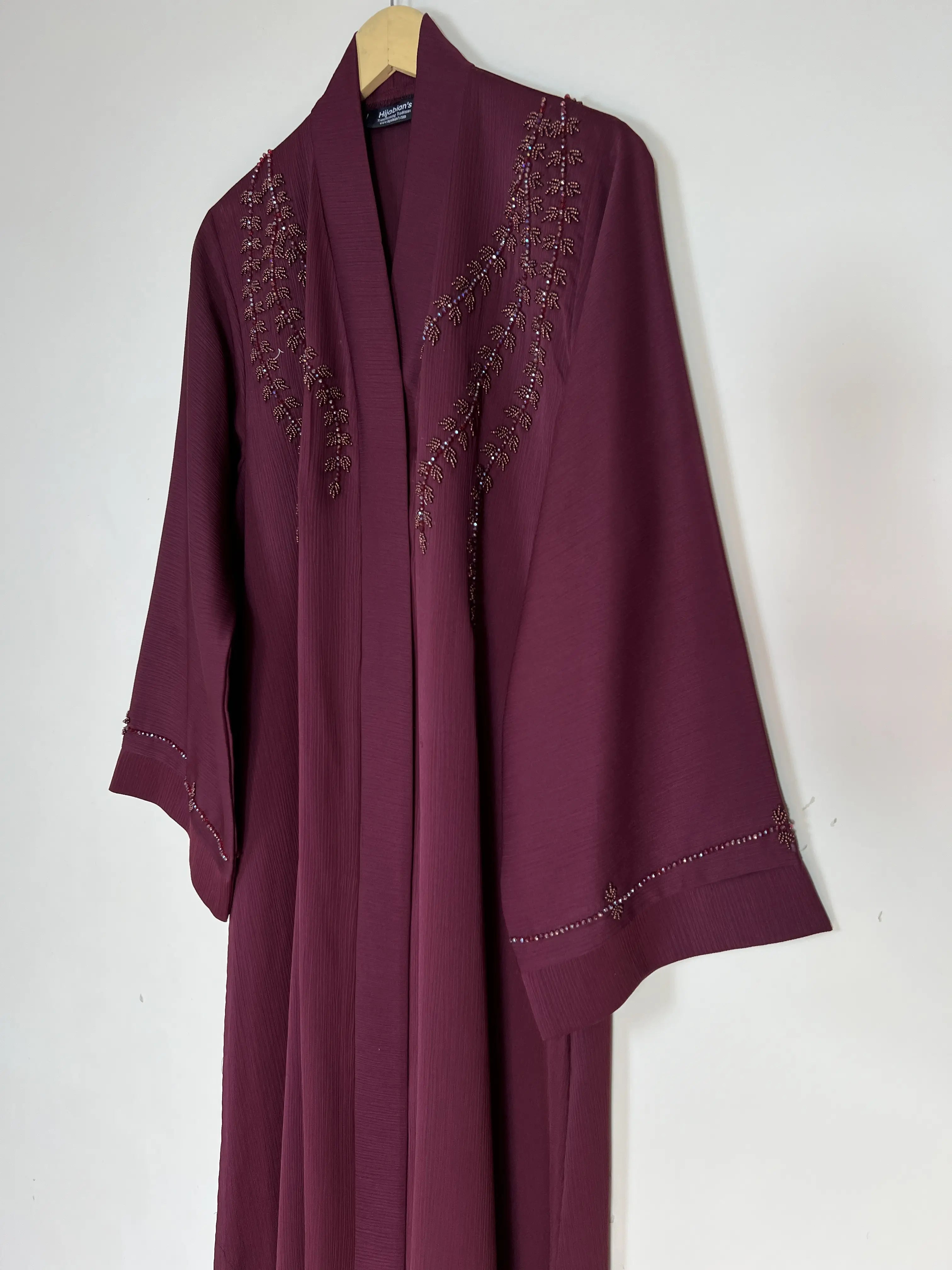 Maroon - Artistry Abaya HJ1442 Secondary image